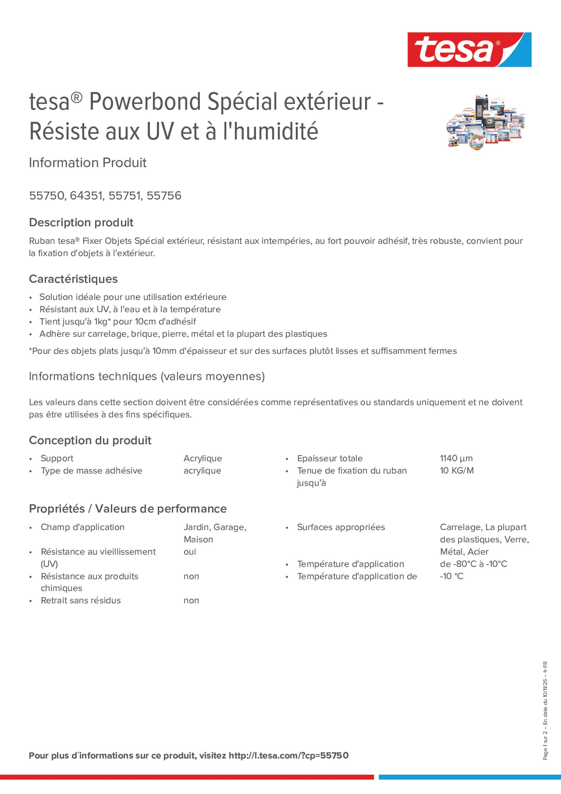 Product information_tesa® Powerbond 55751_fr-FR