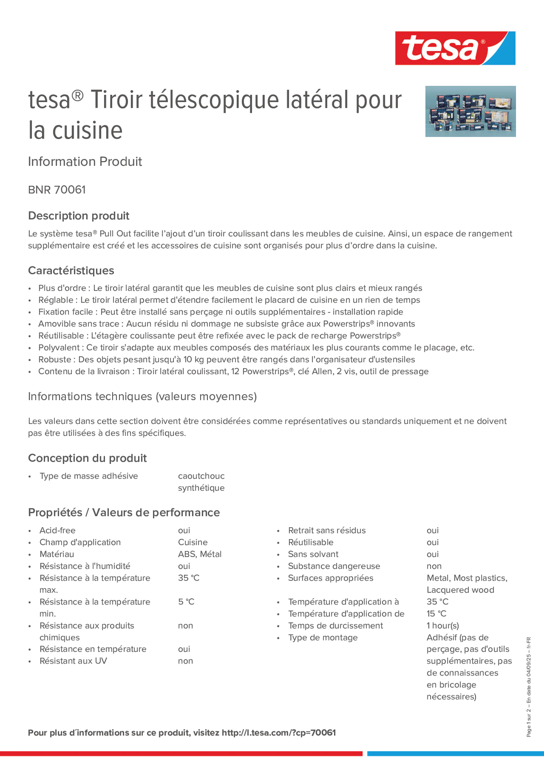 Product information_tesa® 70061_fr-FR