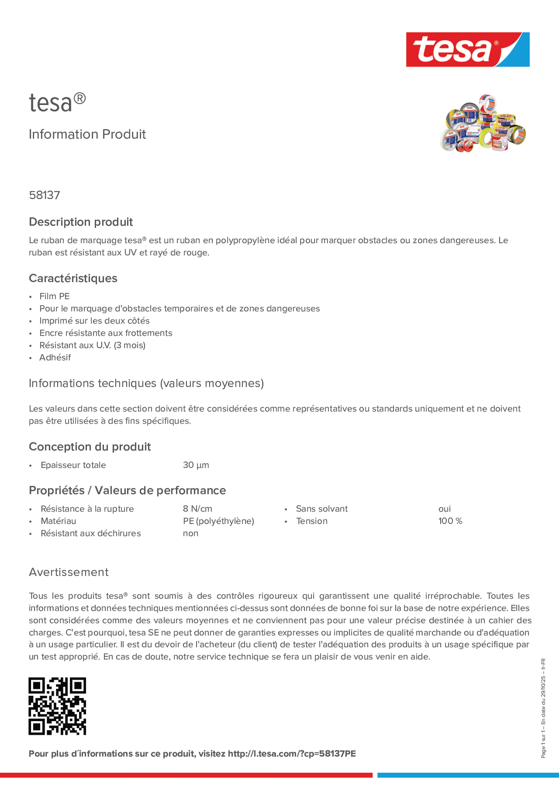 Product information_tesa® 58137_fr-FR
