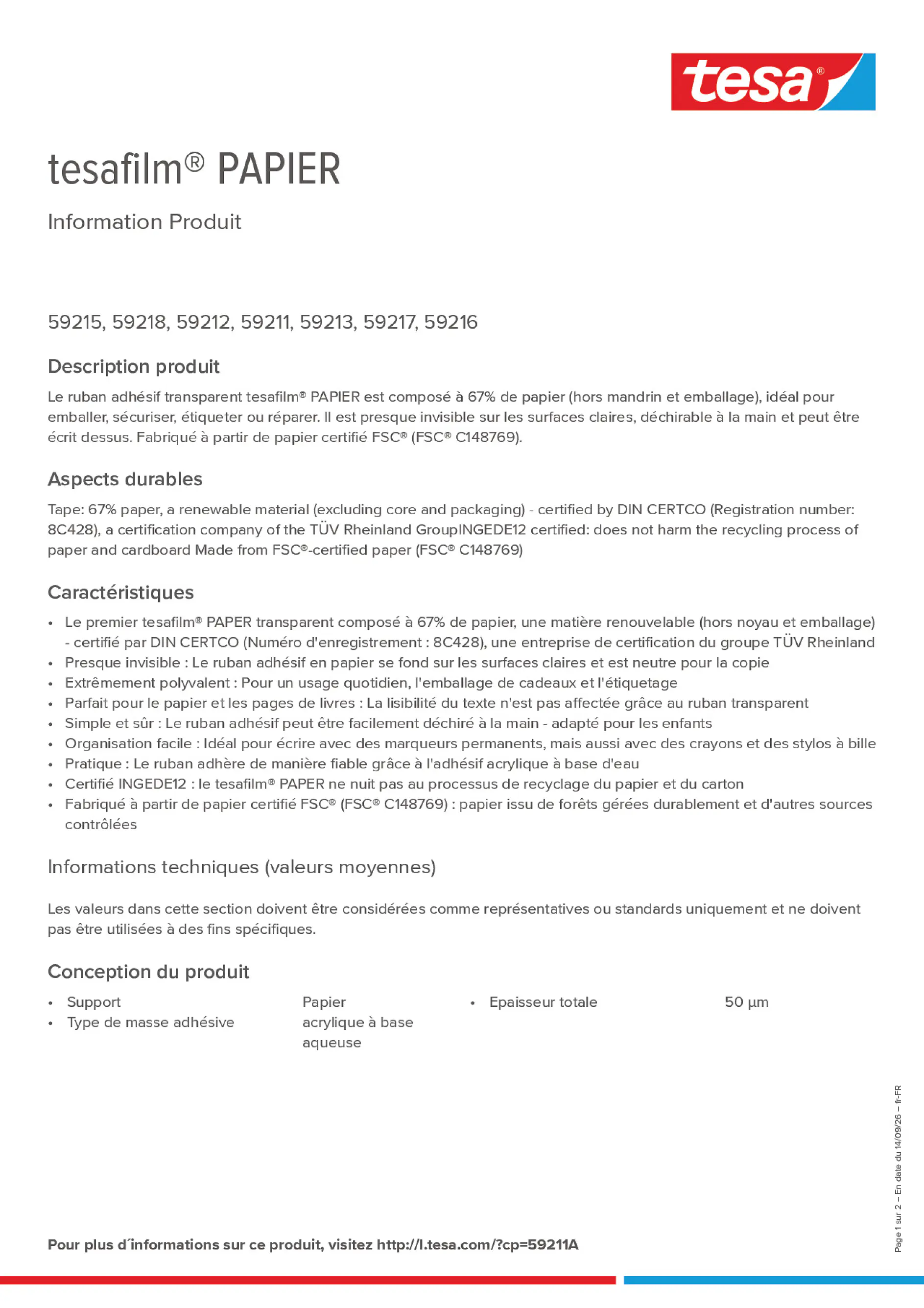 Product information_tesafilm® 59211A_fr-FR