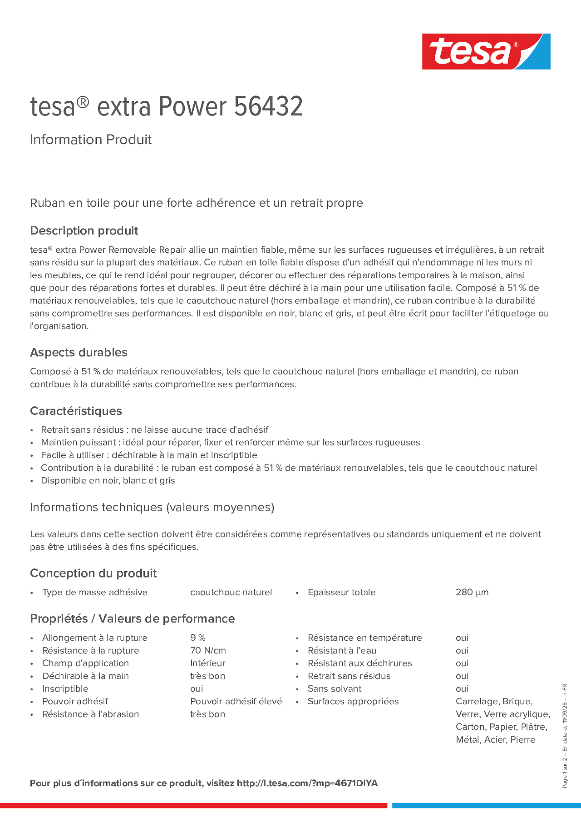 Product information_tesa® extra Power 56432_fr-FR