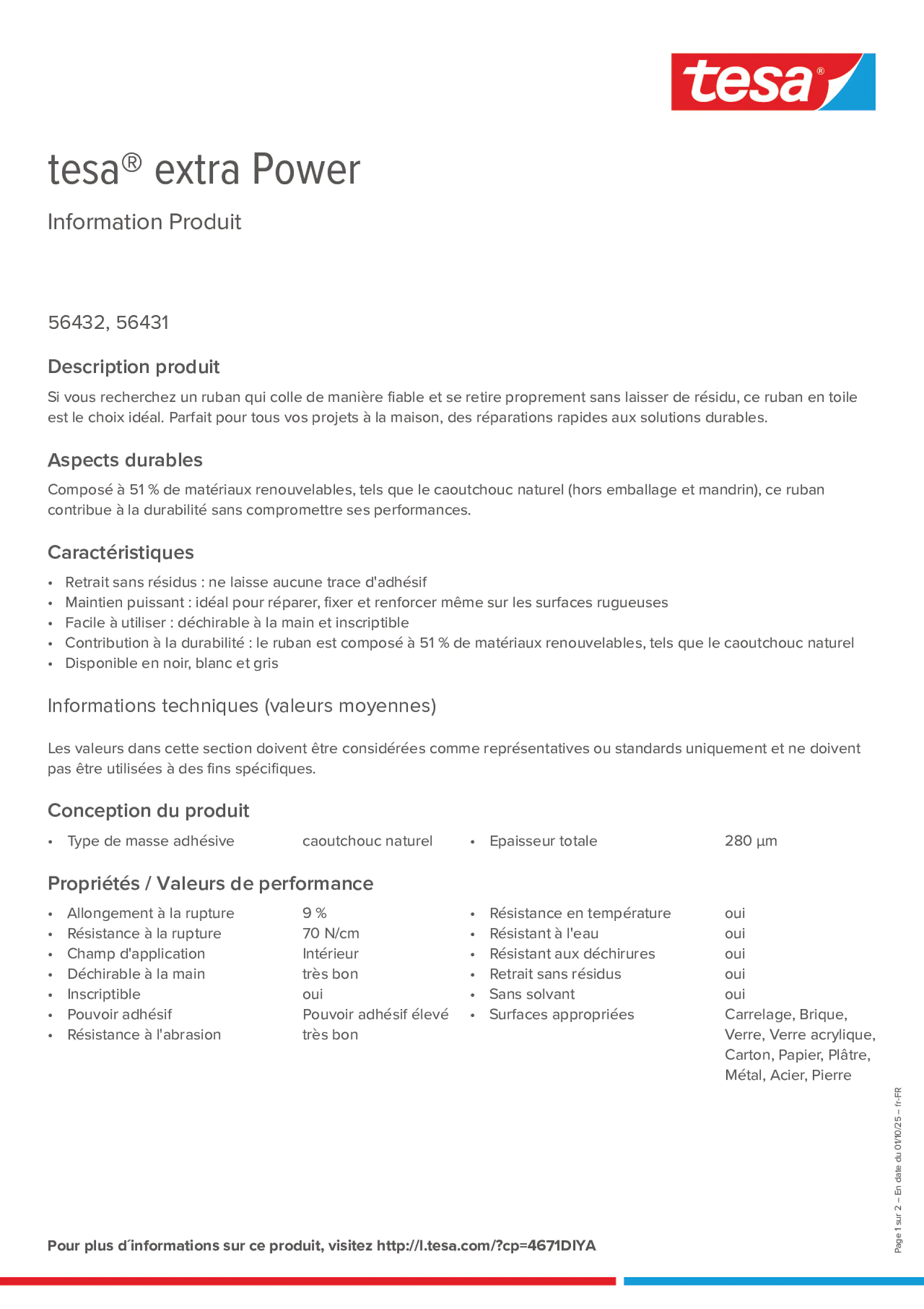 Product information_tesa® extra Power 56432_fr-FR