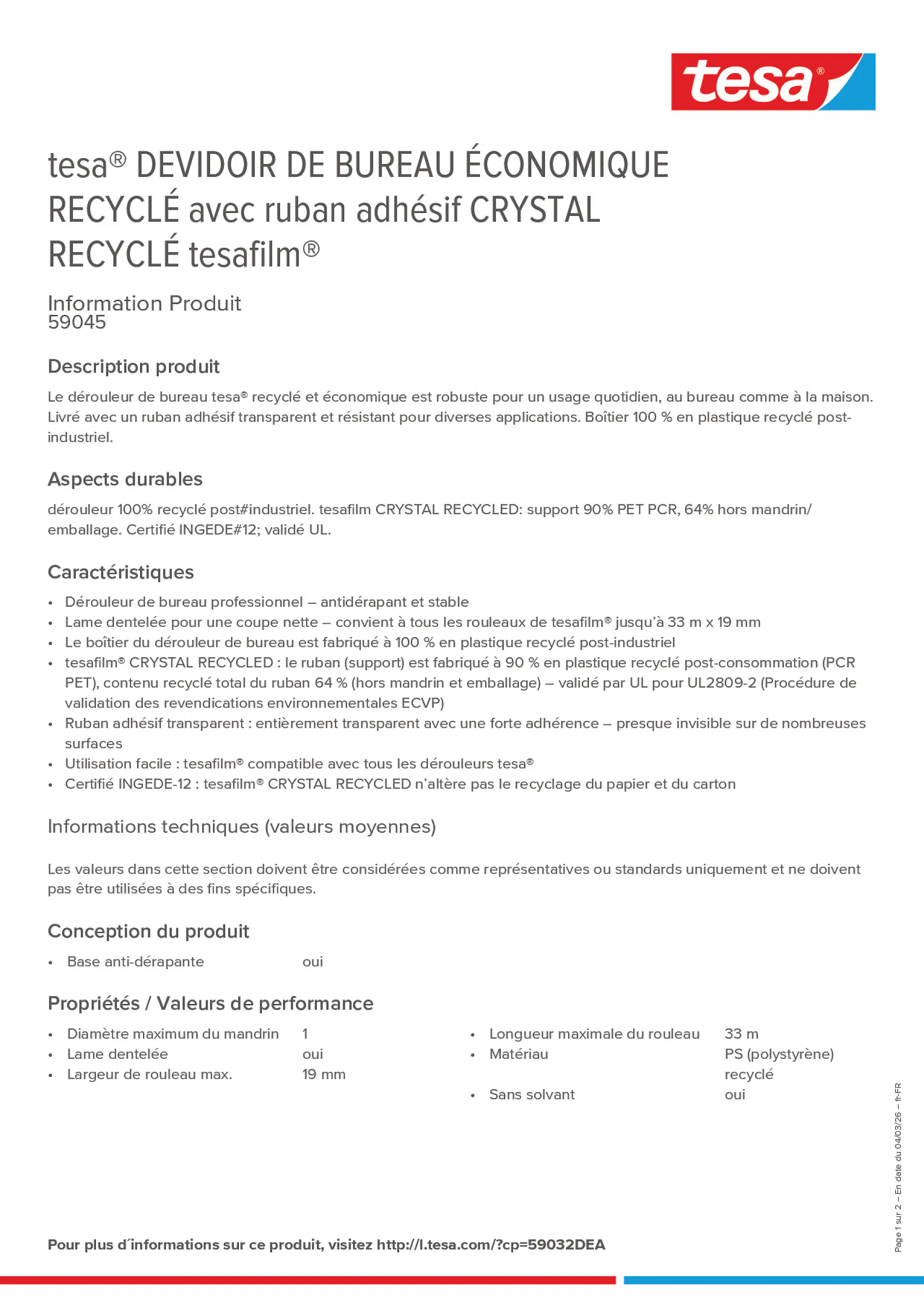 Product information_tesa® 59032DEA_fr-FR