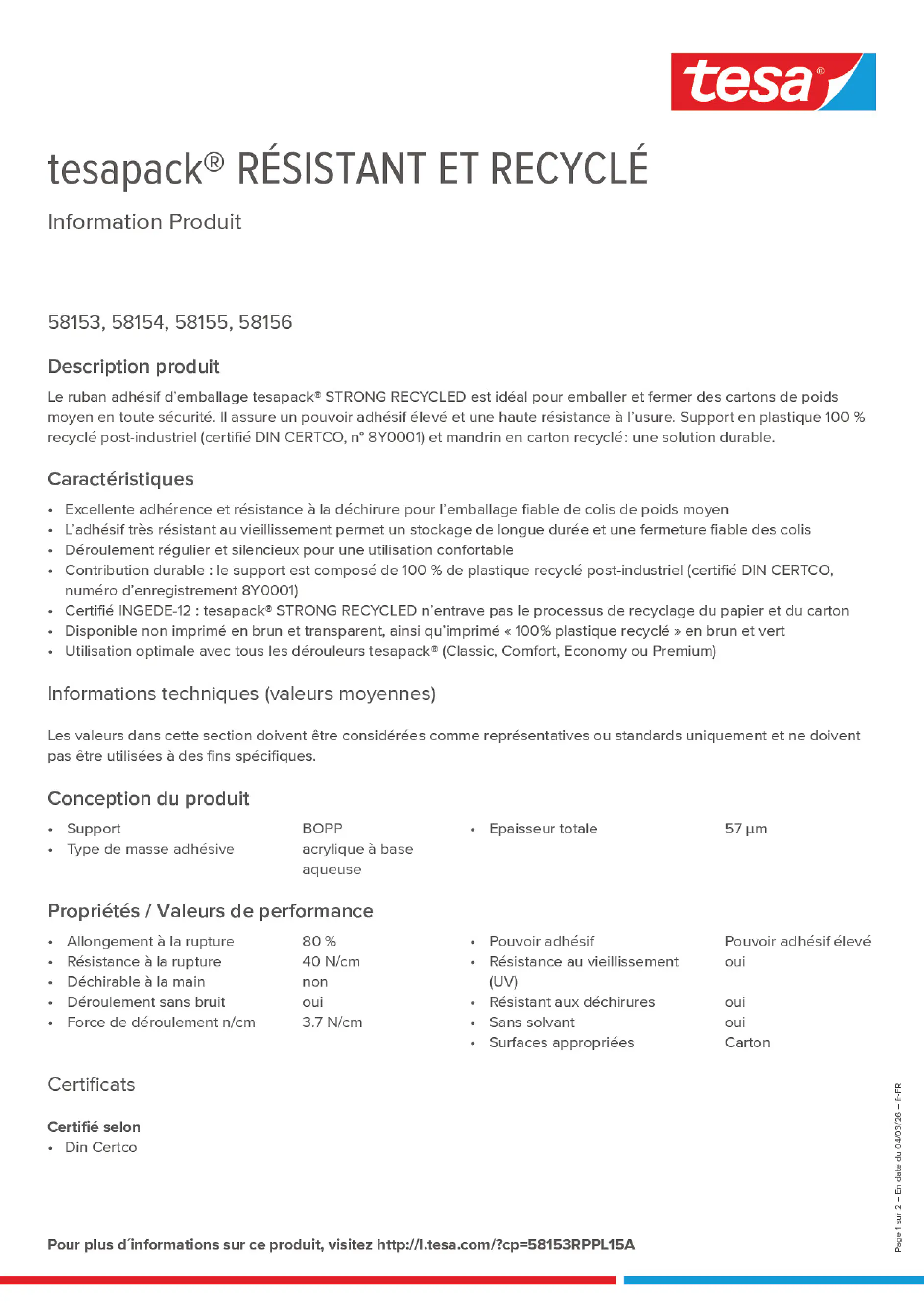 Product information_tesapack® 58153RPPL15A_fr-FR