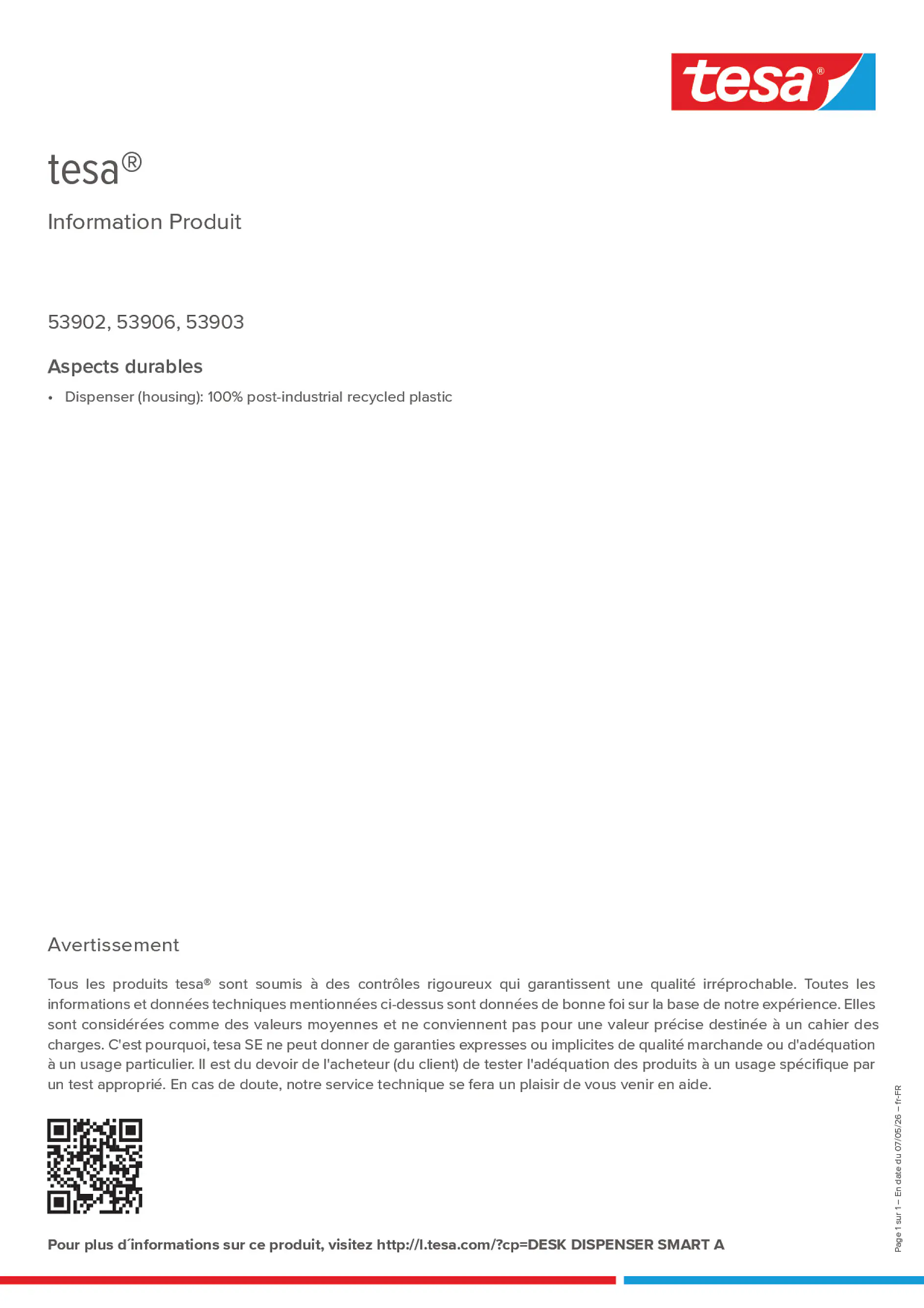 Product information_tesa® 53902DSMA_fr-FR