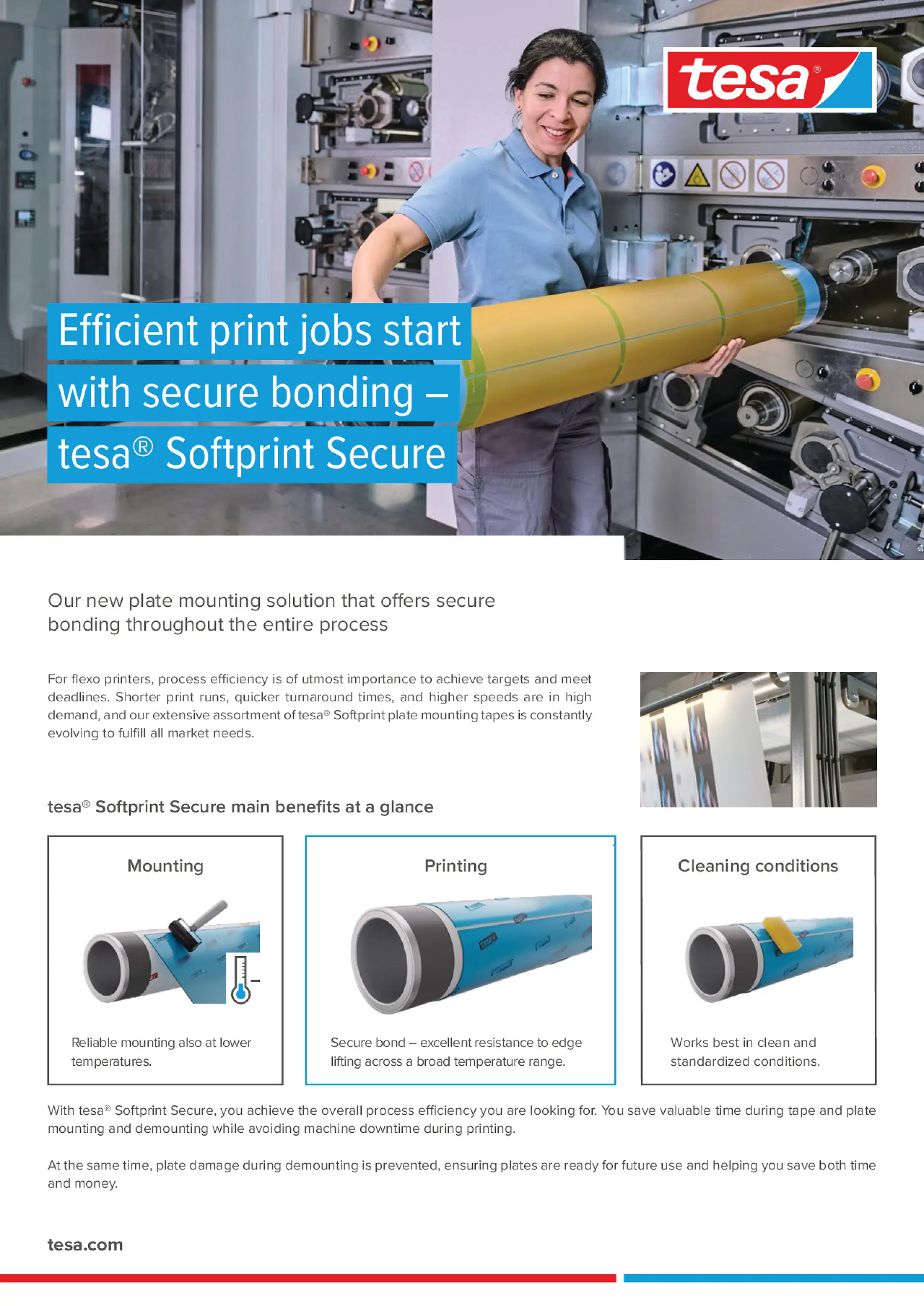 Brochure sur les solutions tesa® softprint pour l’impression flexographique (This text has been generated by AI)