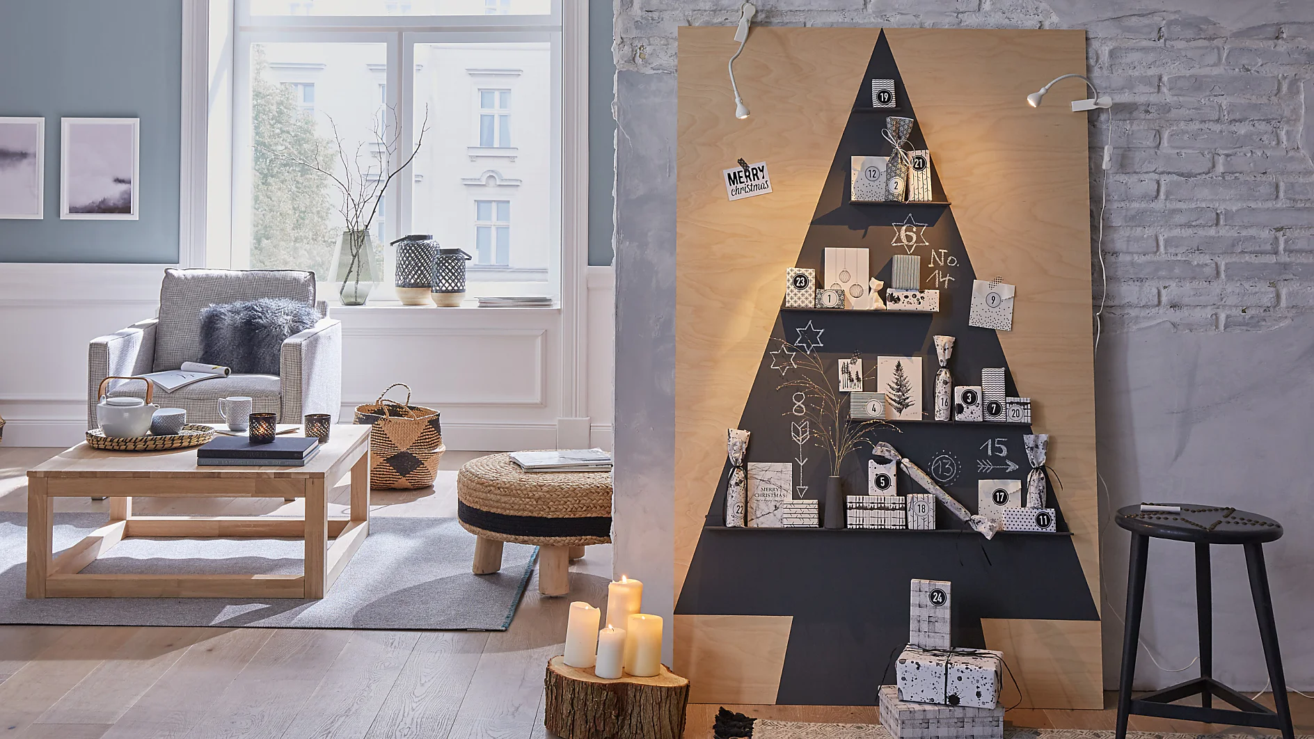 tesa DIY Chalkboard Advent Calendar