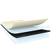 tesa double sided tackified acrylic adhesive with pet film backing black