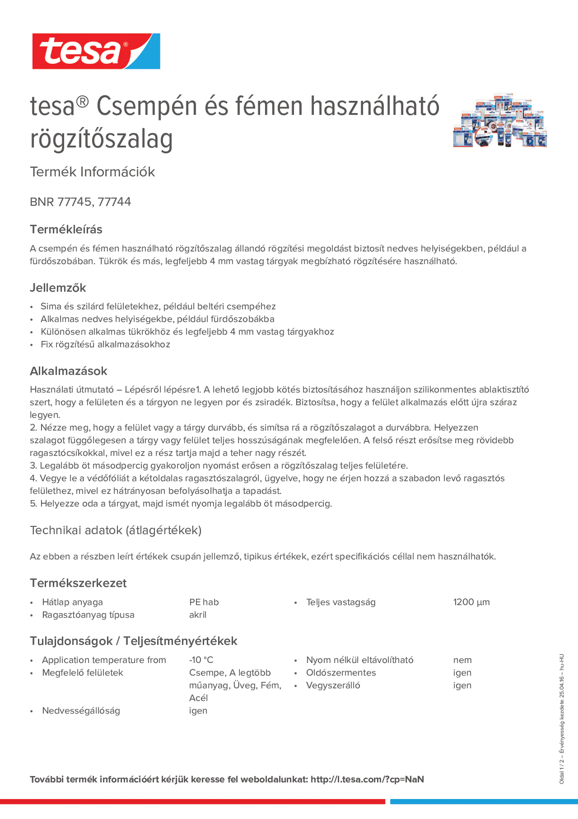Product information_tesa® 77744_hu-HU