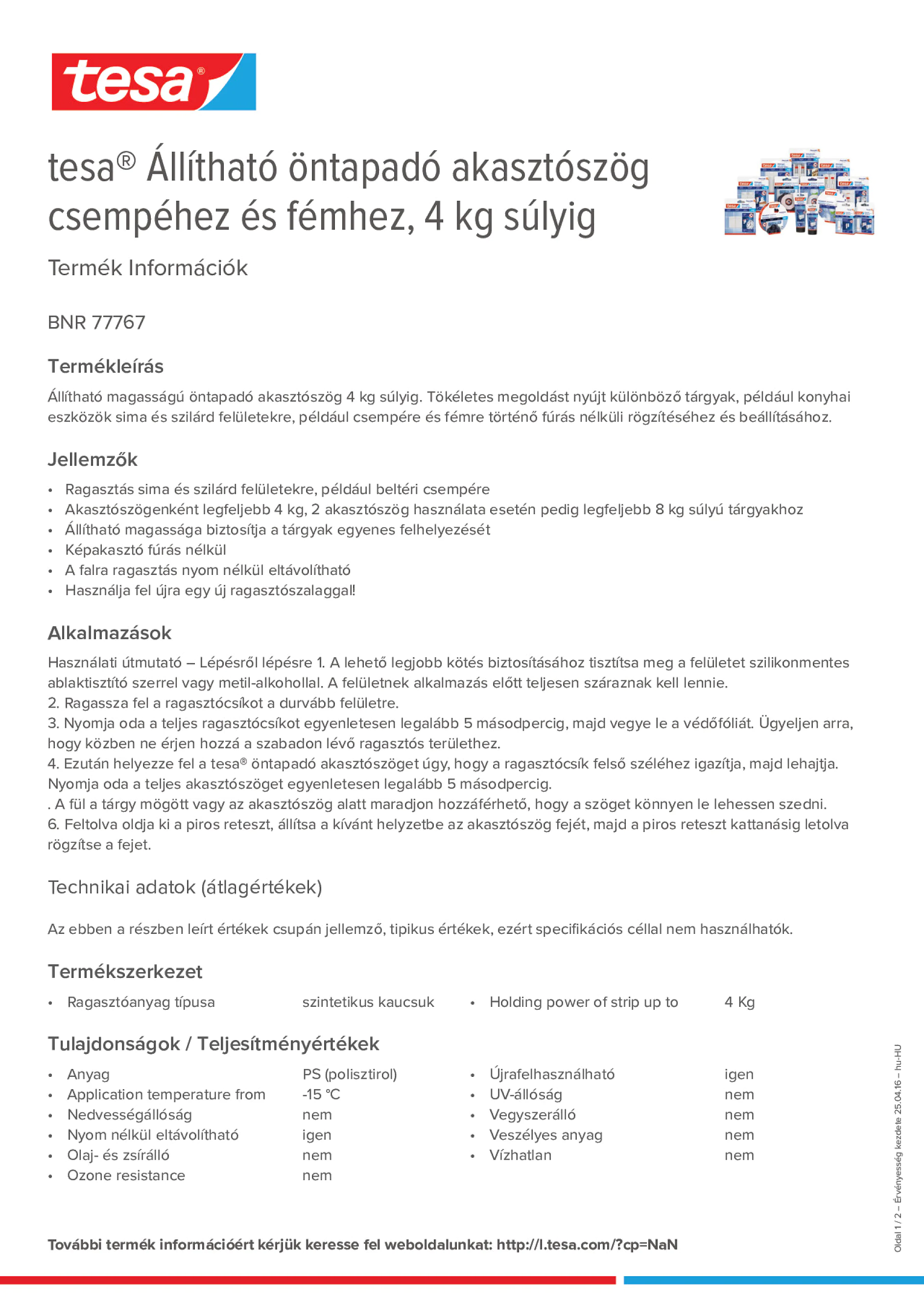 Product information_tesa® 77767_hu-HU