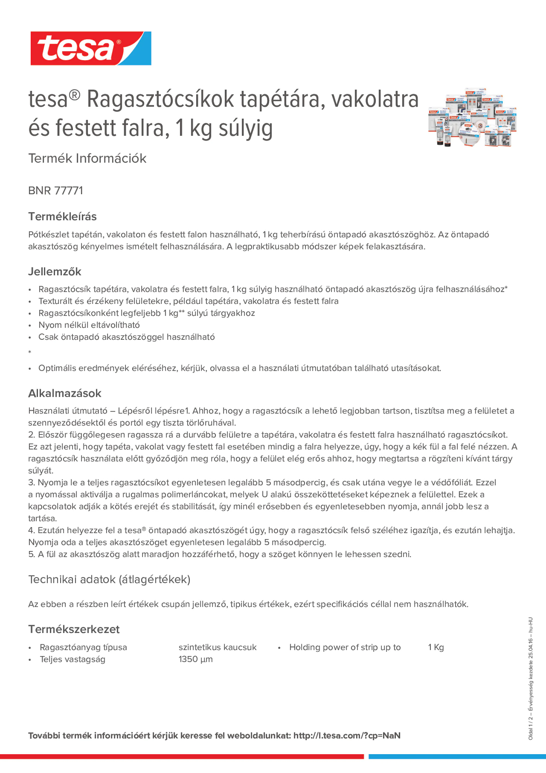 Product information_tesa® 77771_hu-HU