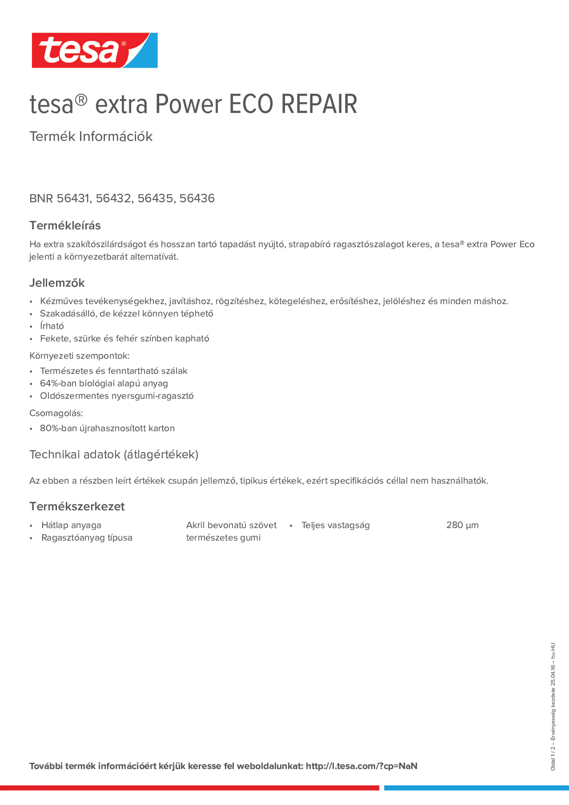 Product information_tesa® extra Power 56430_hu-HU
