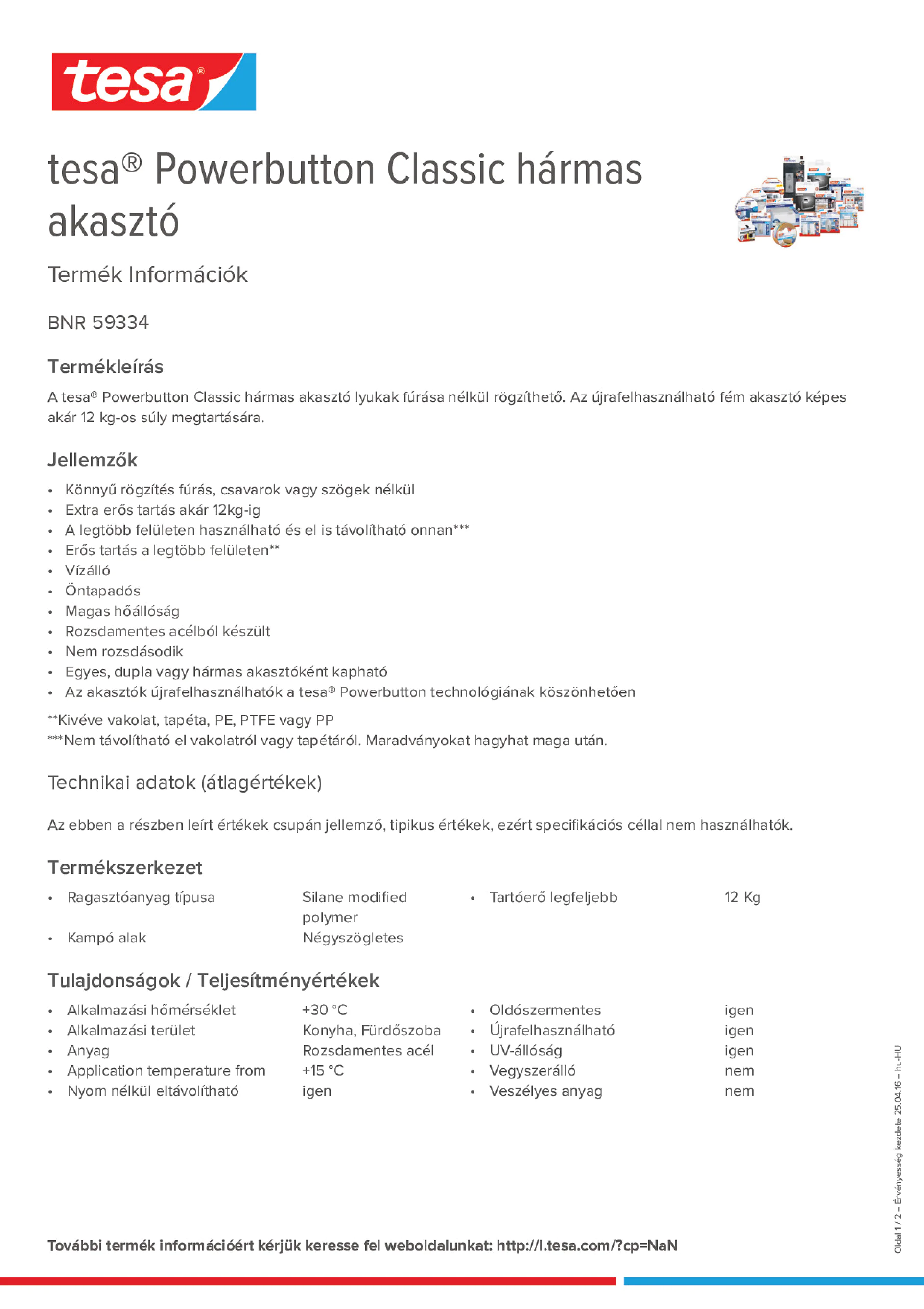Product information_tesa® Powerbutton 59334_hu-HU