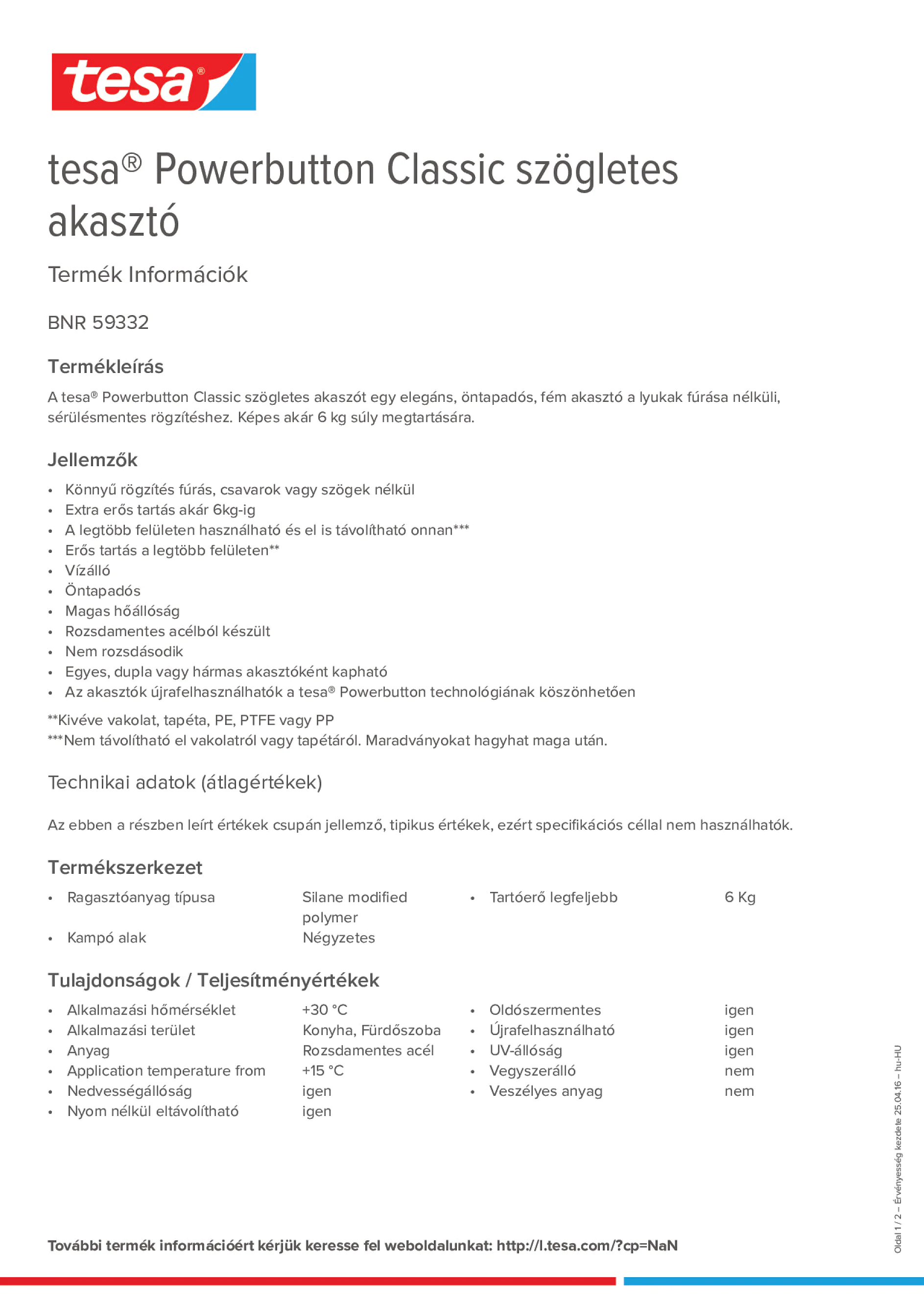 Product information_tesa® Powerbutton 59332_hu-HU