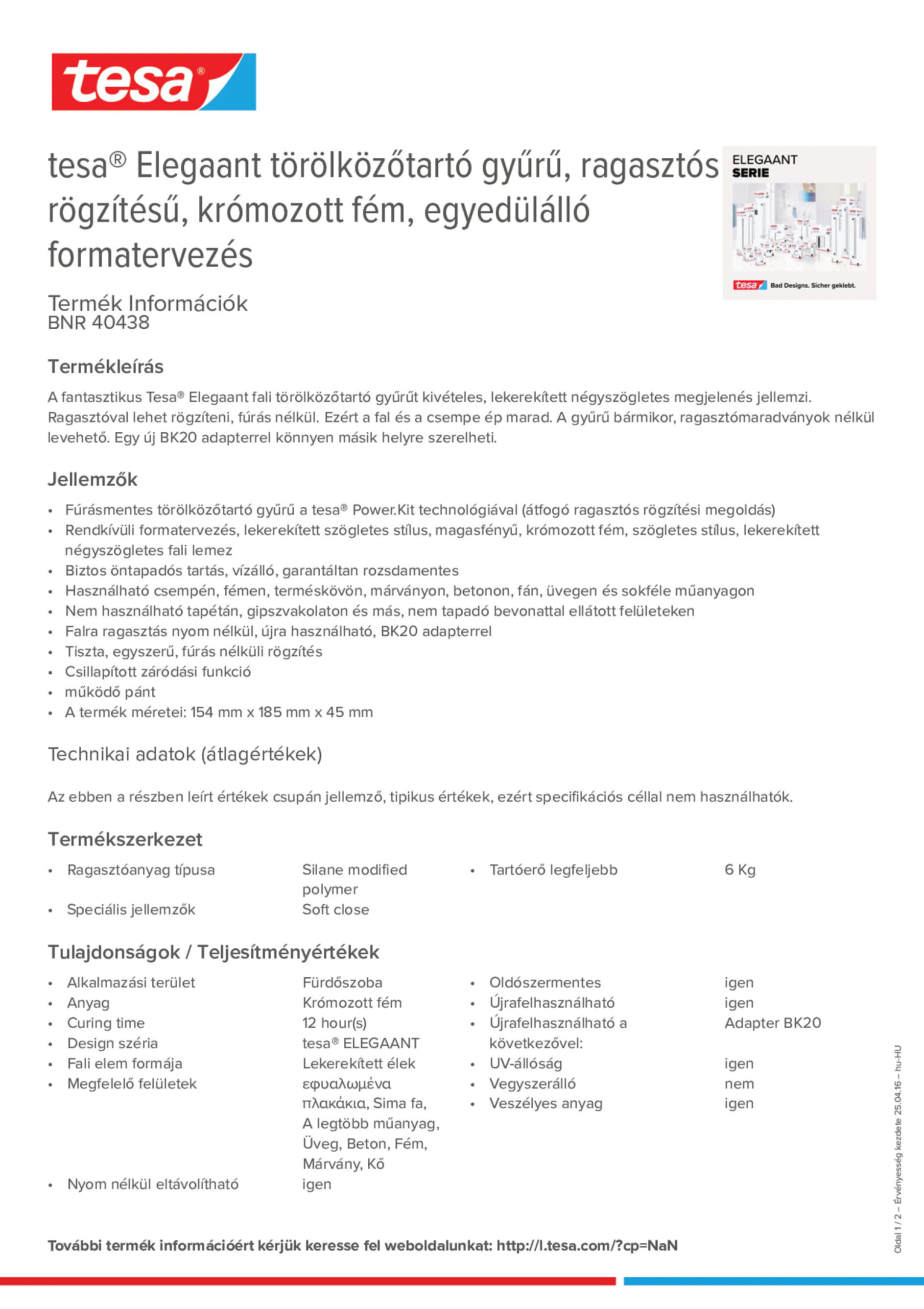 Product information_tesa® 40438_hu-HU