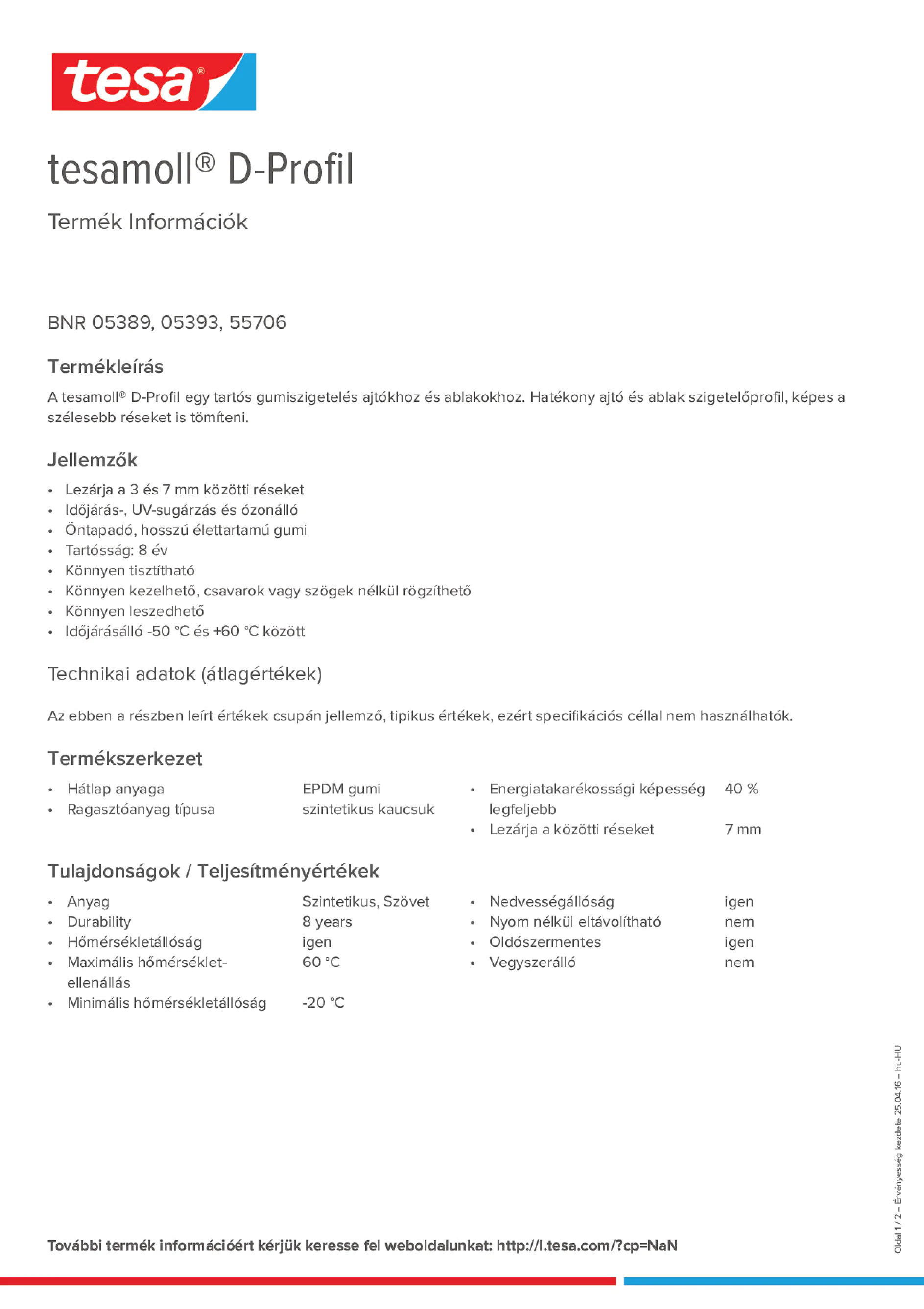 Product information_tesamoll® 5393_hu-HU