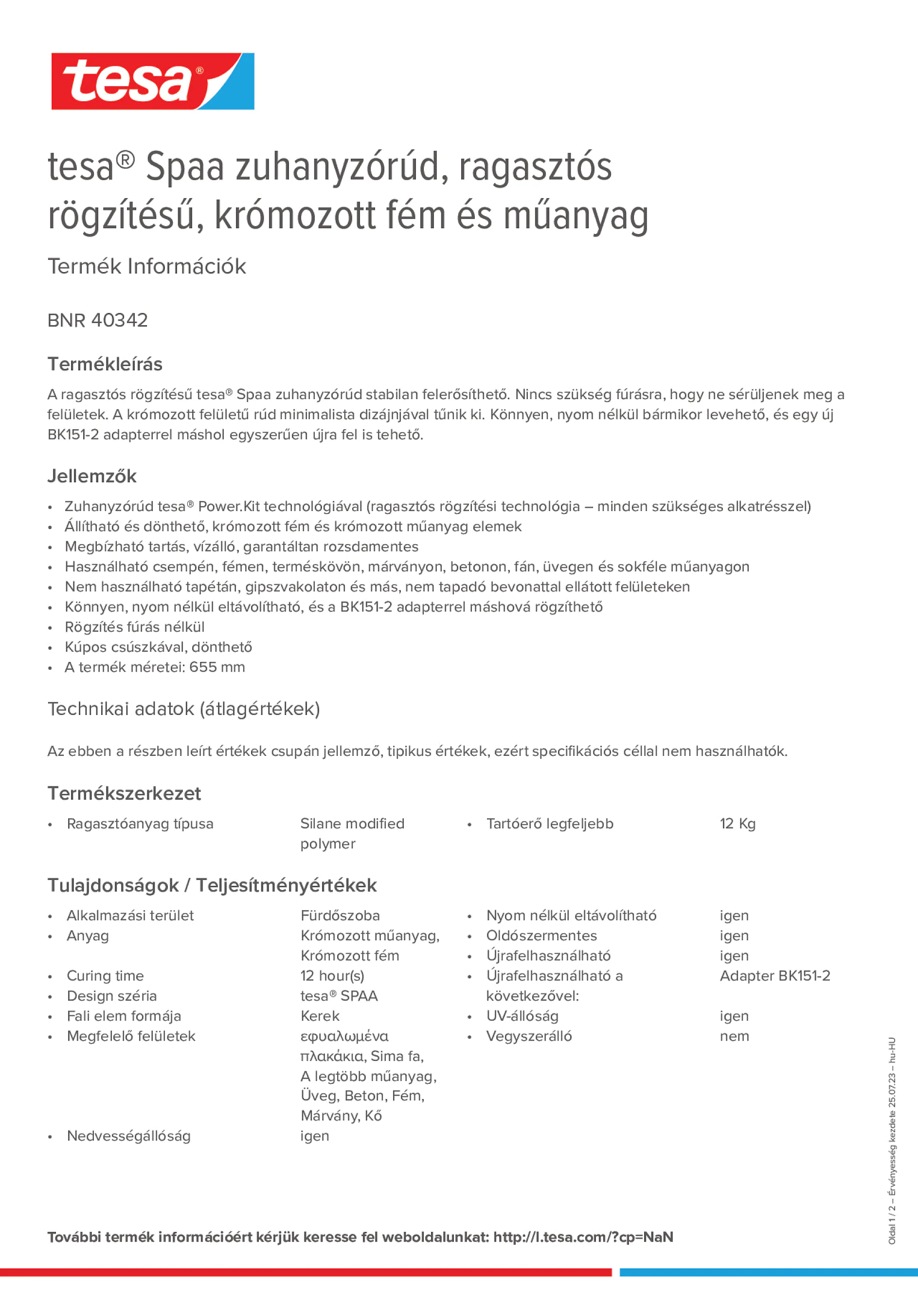 Product information_tesa® 40342_hu-HU