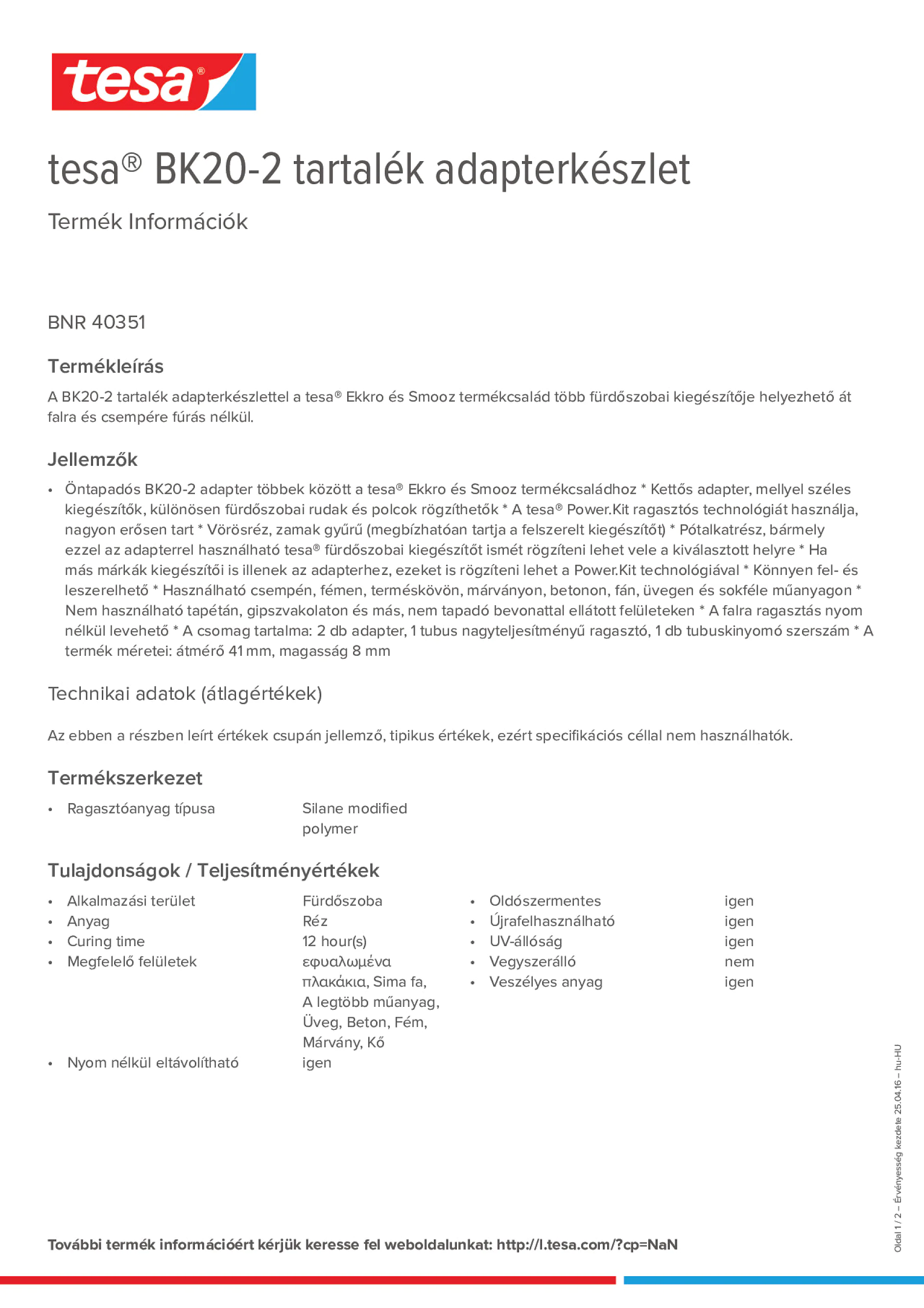Product information_tesa® 40351_hu-HU