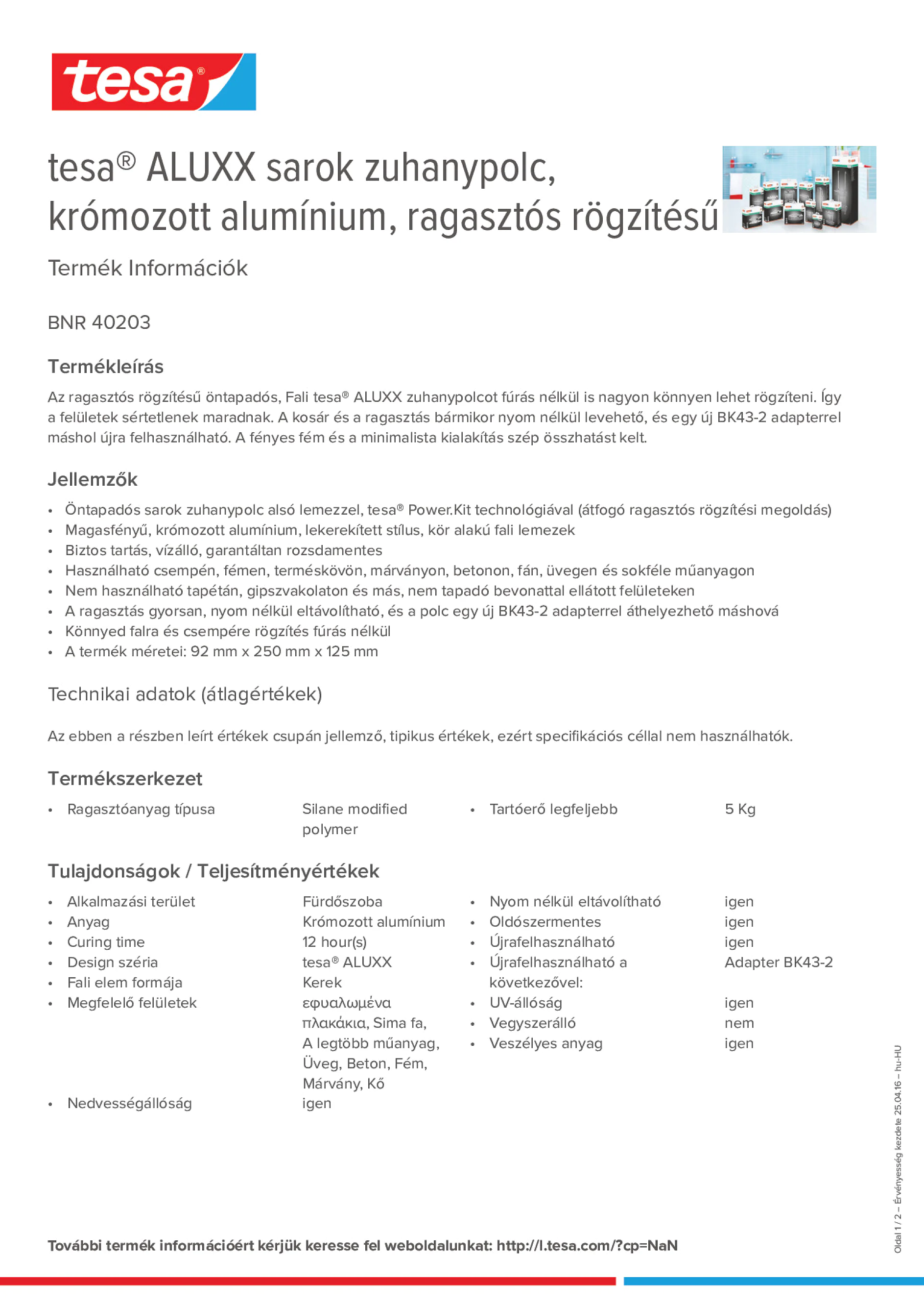 Product information_tesa® 40203_hu-HU