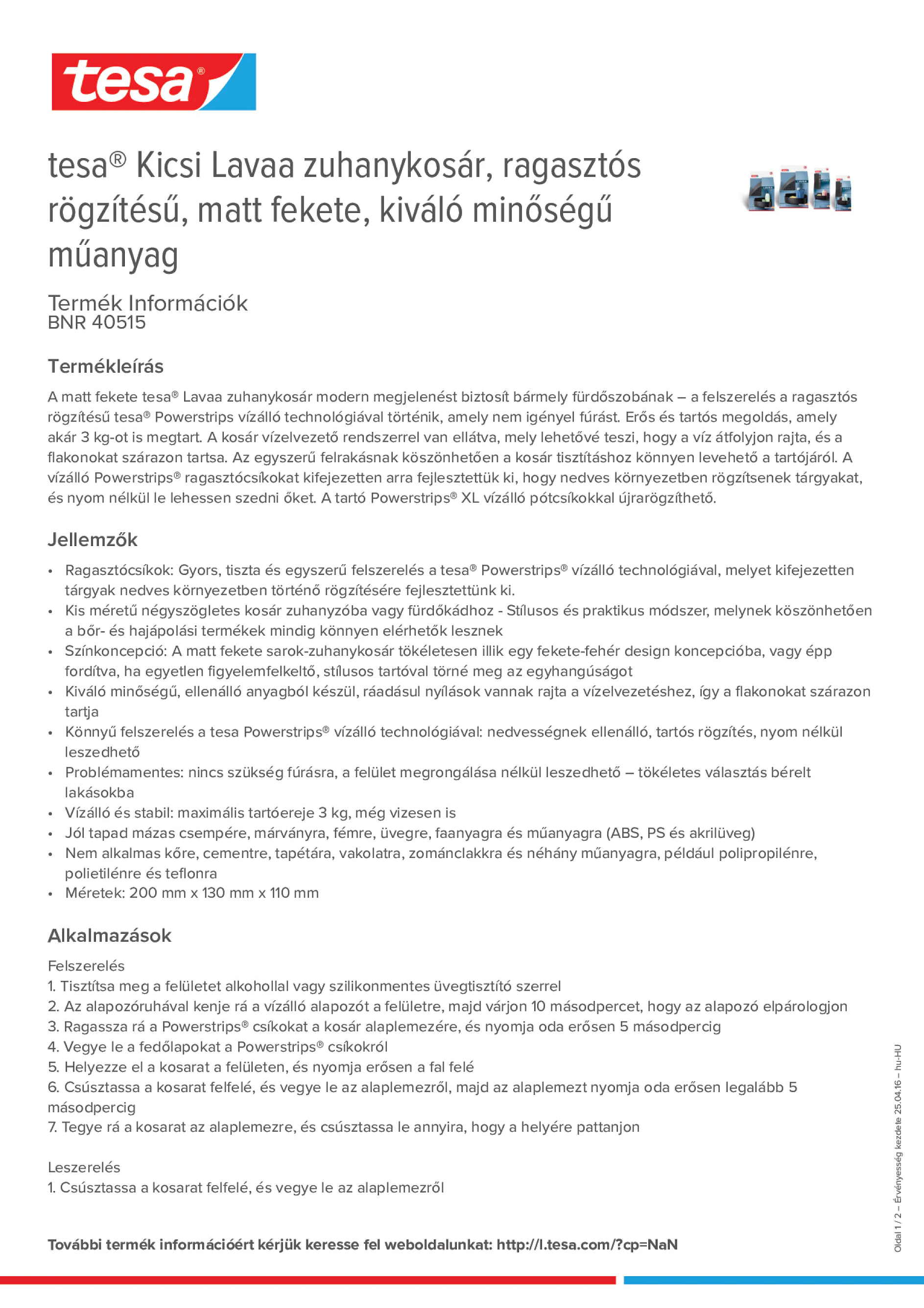 Product information_tesa® 40515_hu-HU