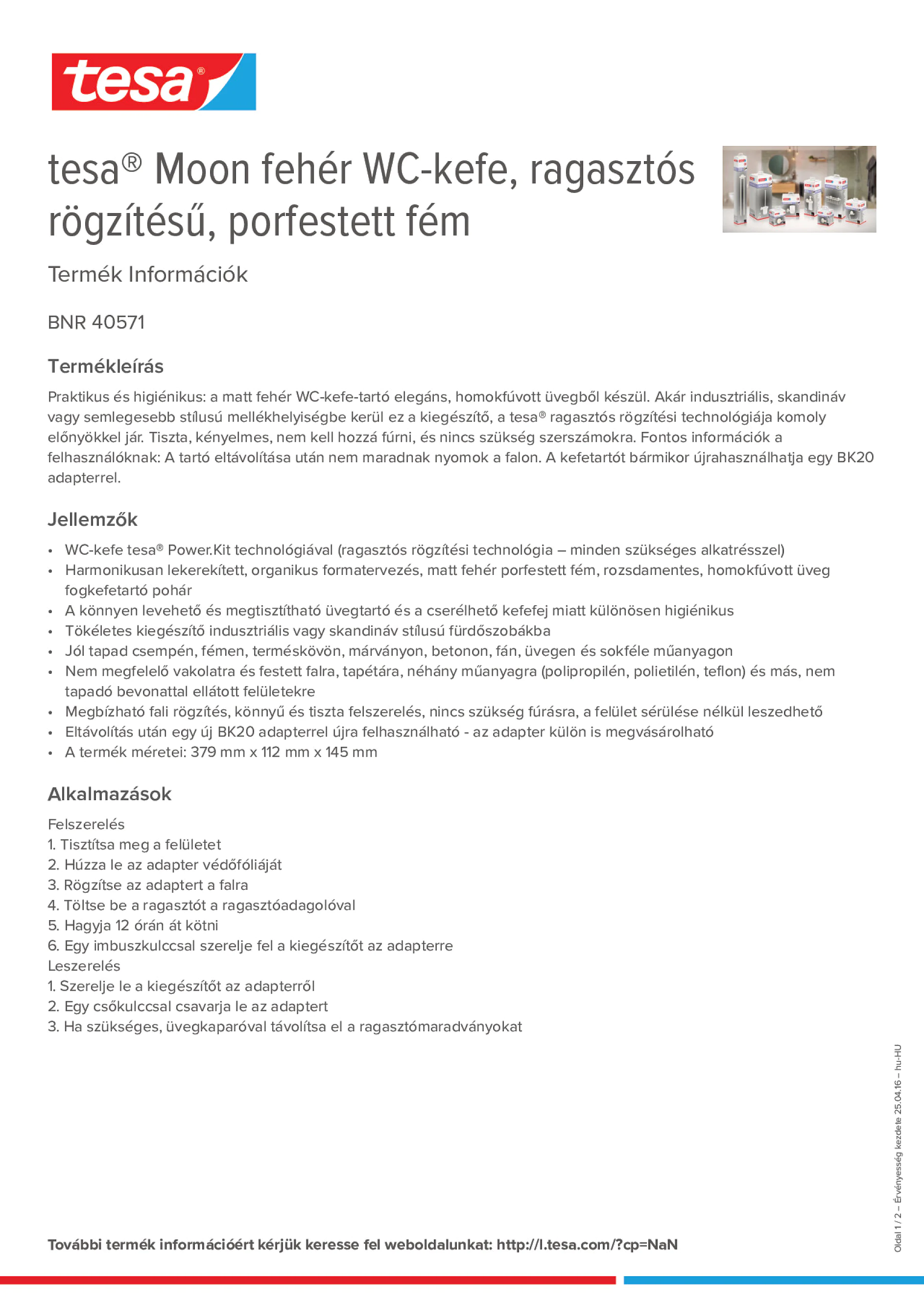 Product information_tesa® 40571_hu-HU