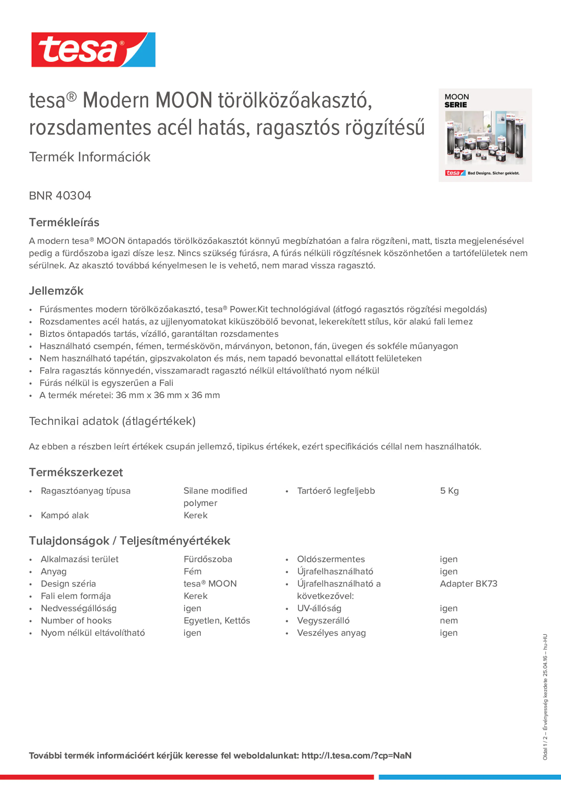 Product information_tesa® 40304_hu-HU