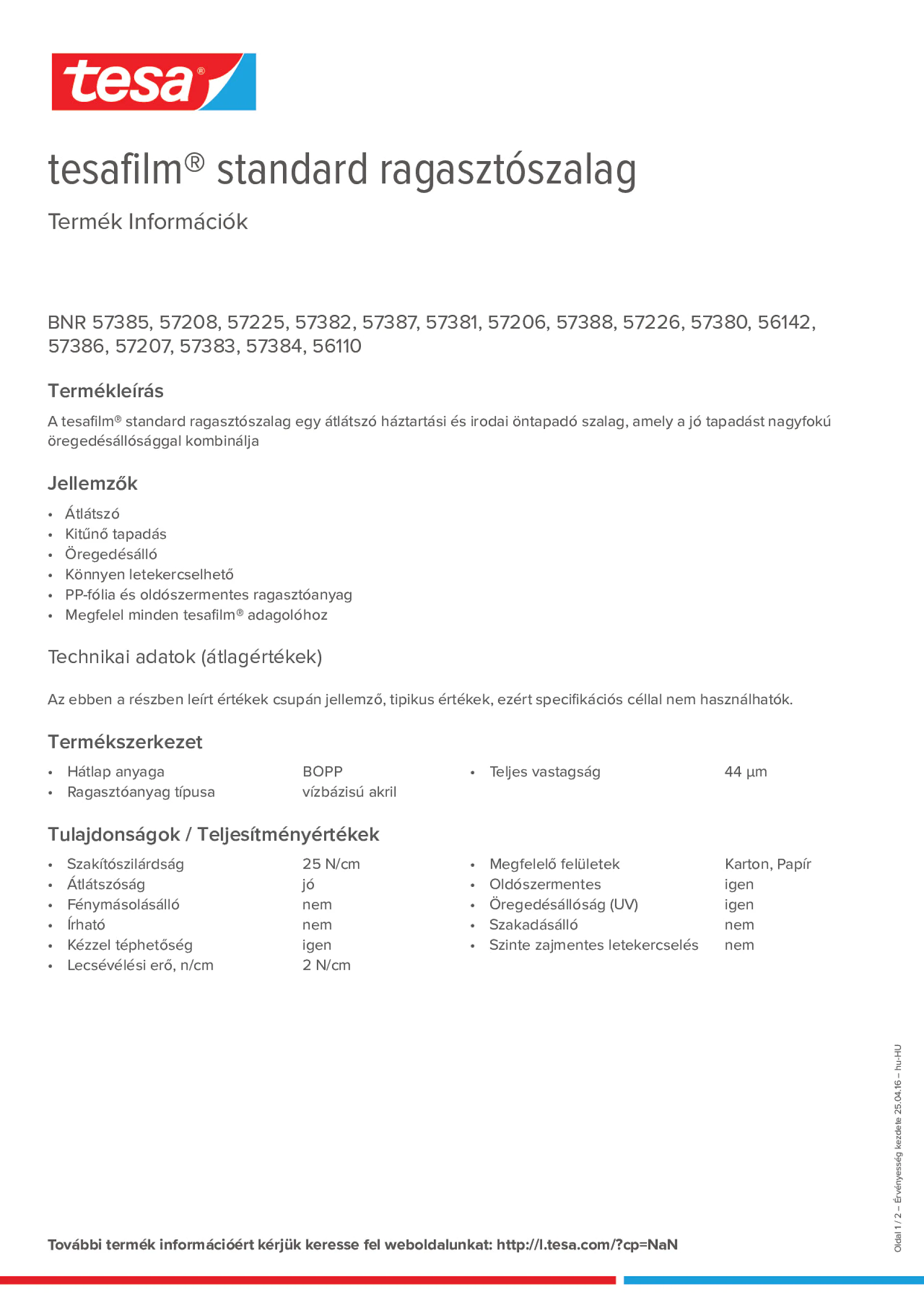 Product information_tesafilm® 57226_hu-HU