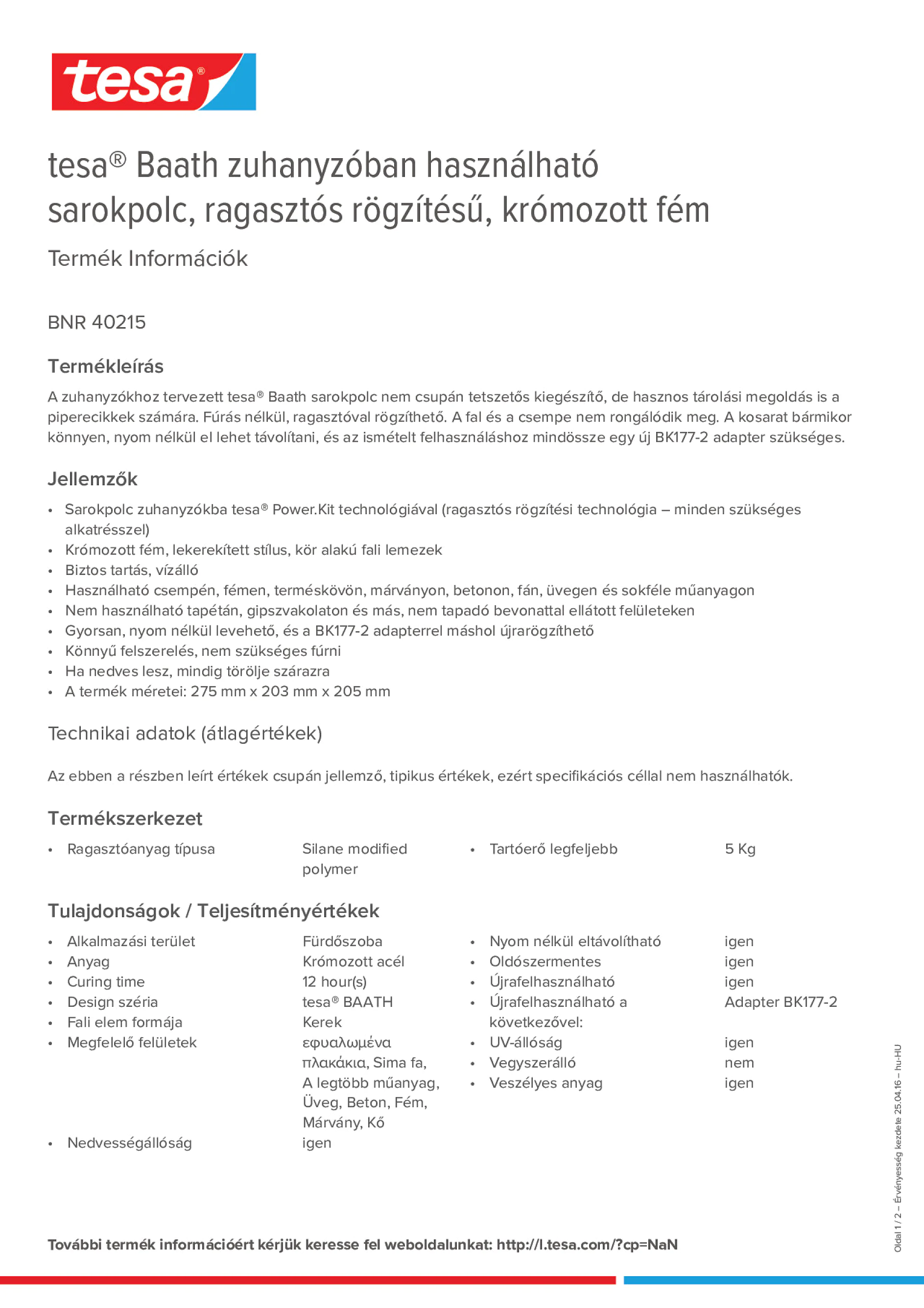 Product information_tesa® 40215_hu-HU