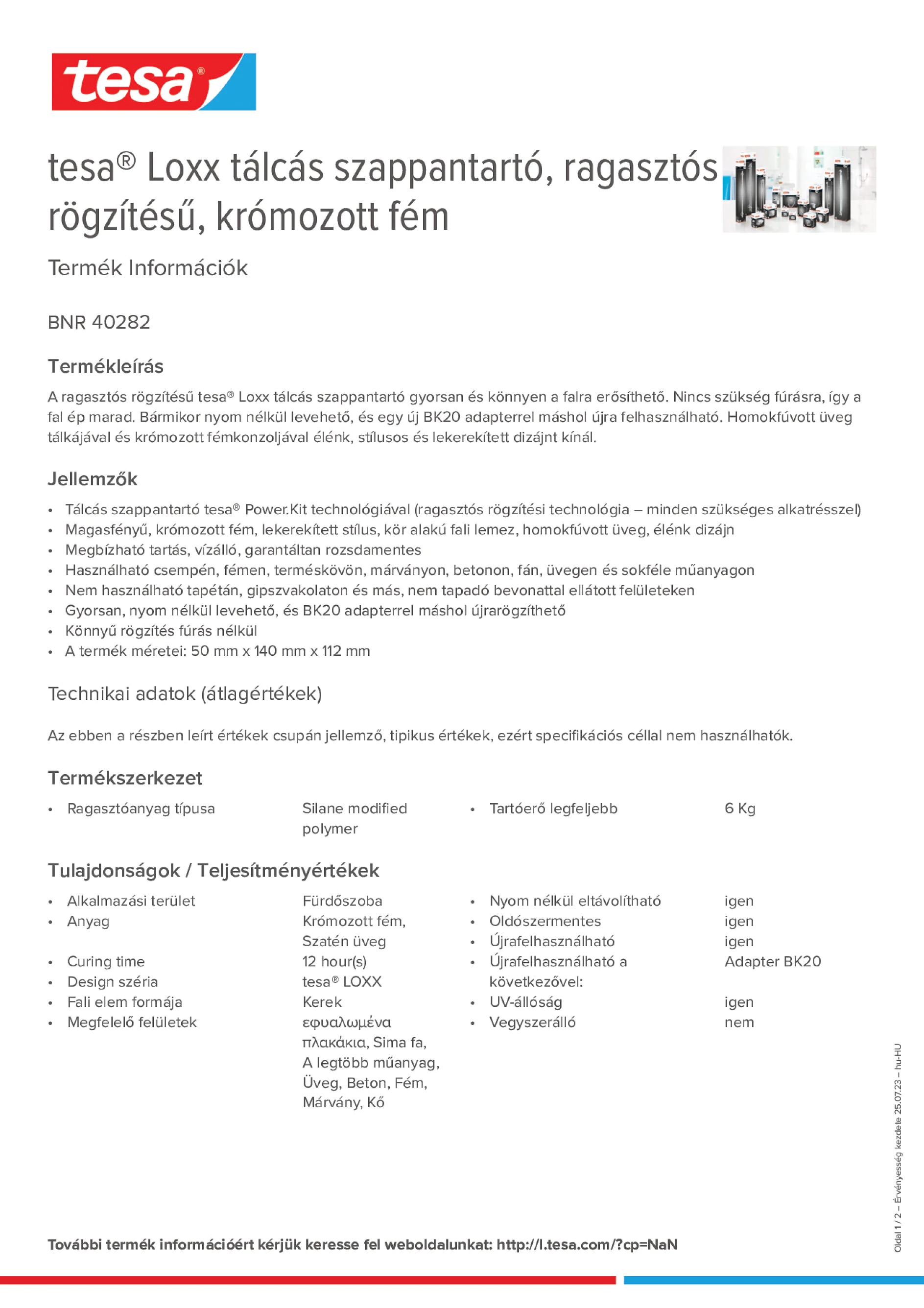Product information_tesa® 40282_hu-HU