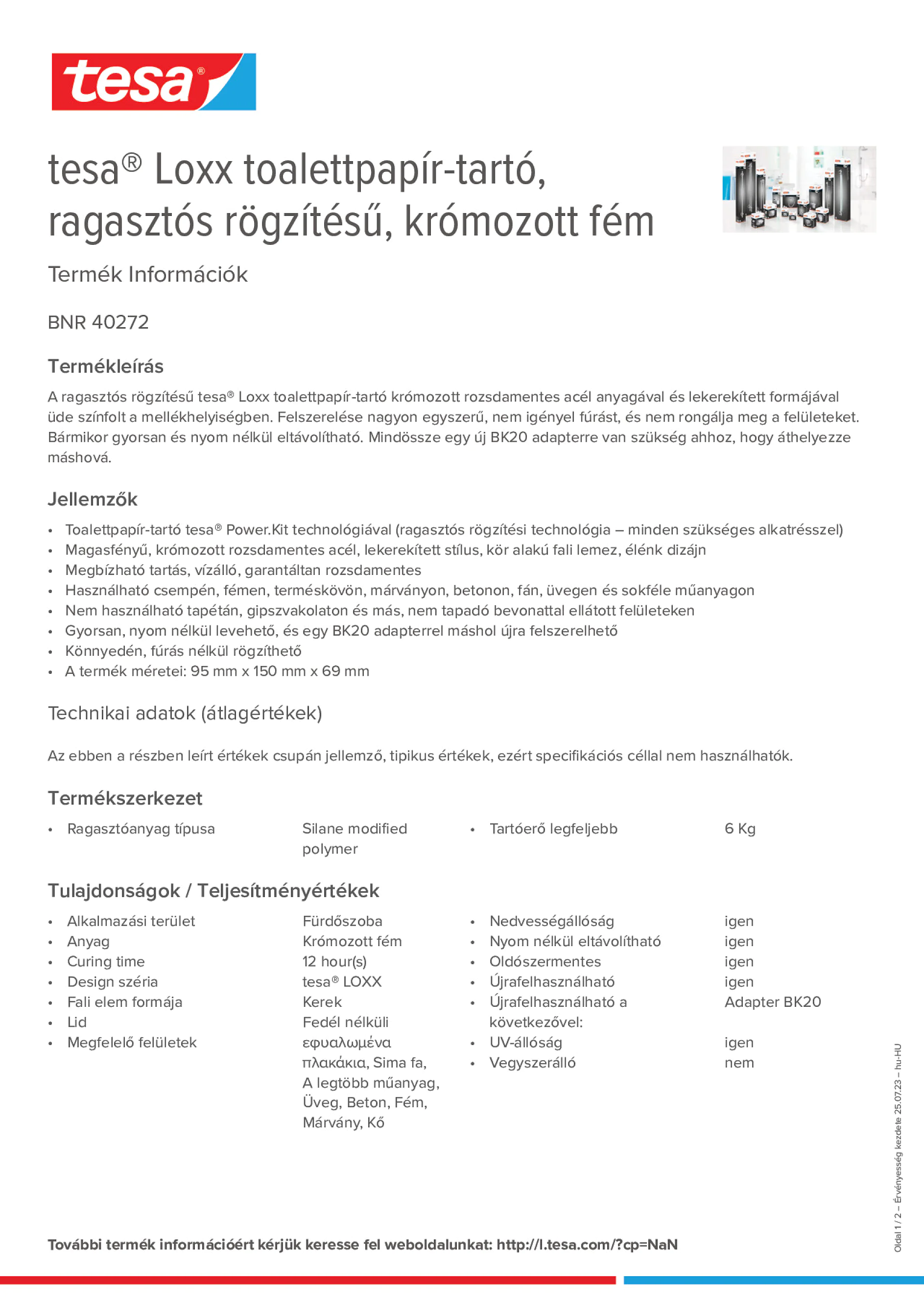Product information_tesa® 40272_hu-HU
