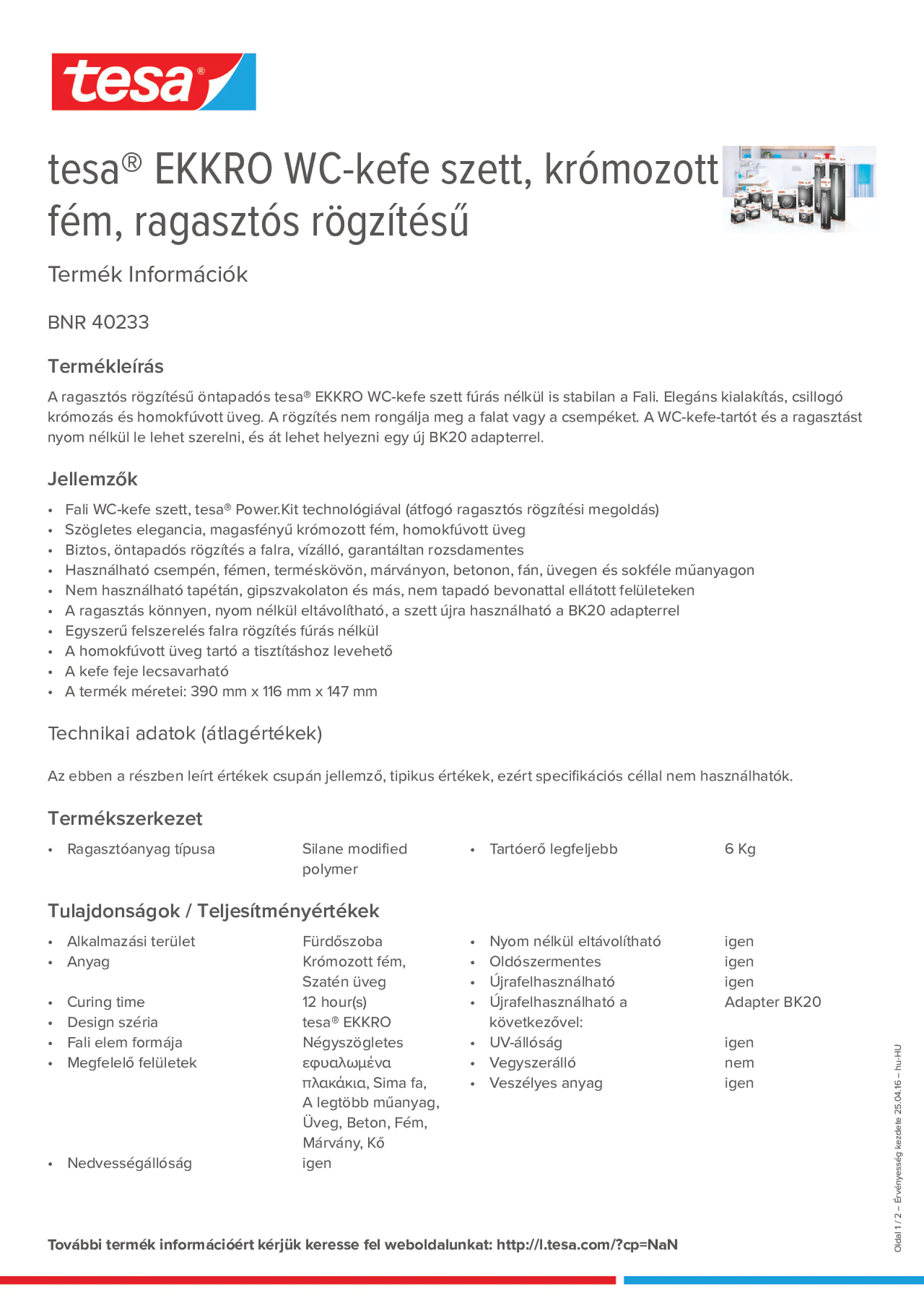 Product information_tesa® 40233_hu-HU