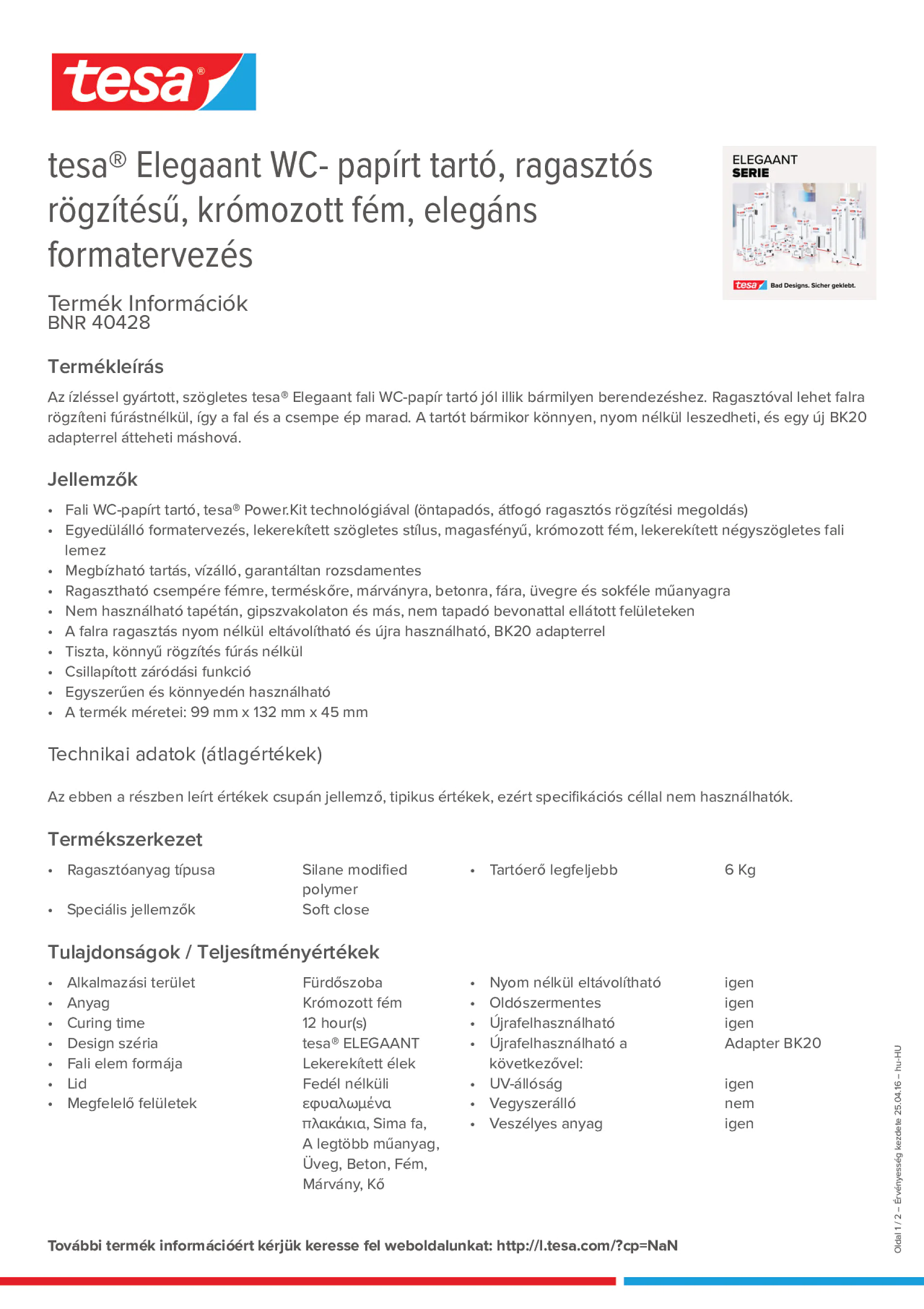 Product information_tesa® 40428_hu-HU