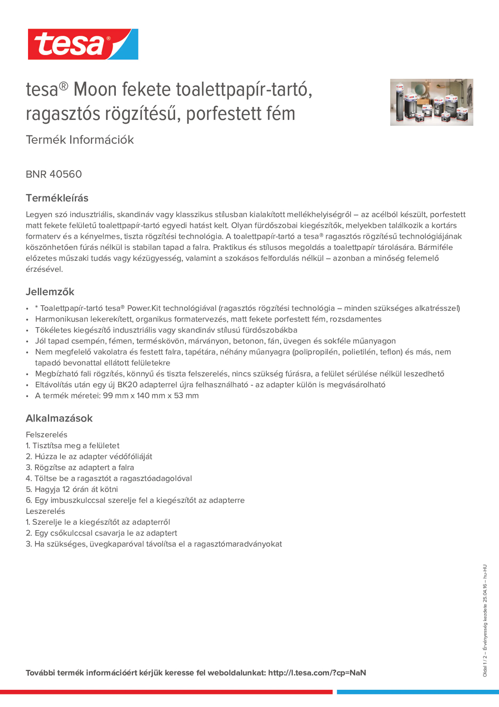 Product information_tesa® 40560_hu-HU