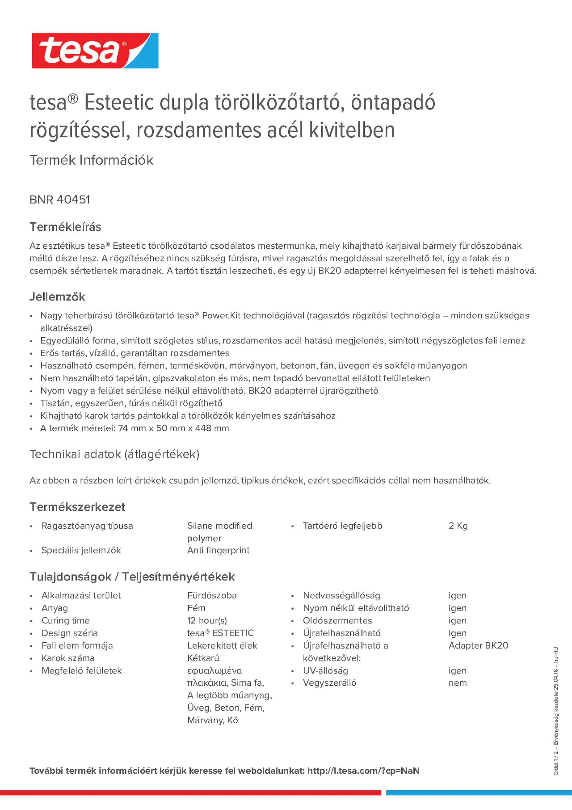 Product information_tesa® 40451_hu-HU