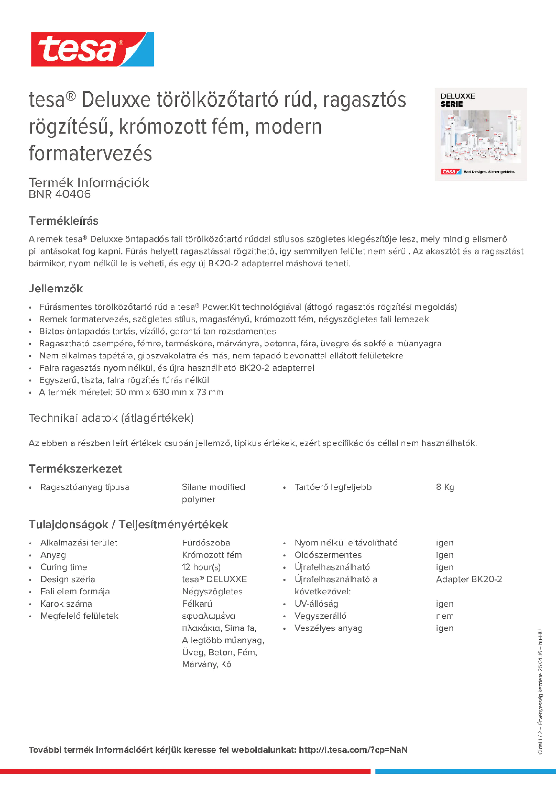 Product information_tesa® 40406_hu-HU