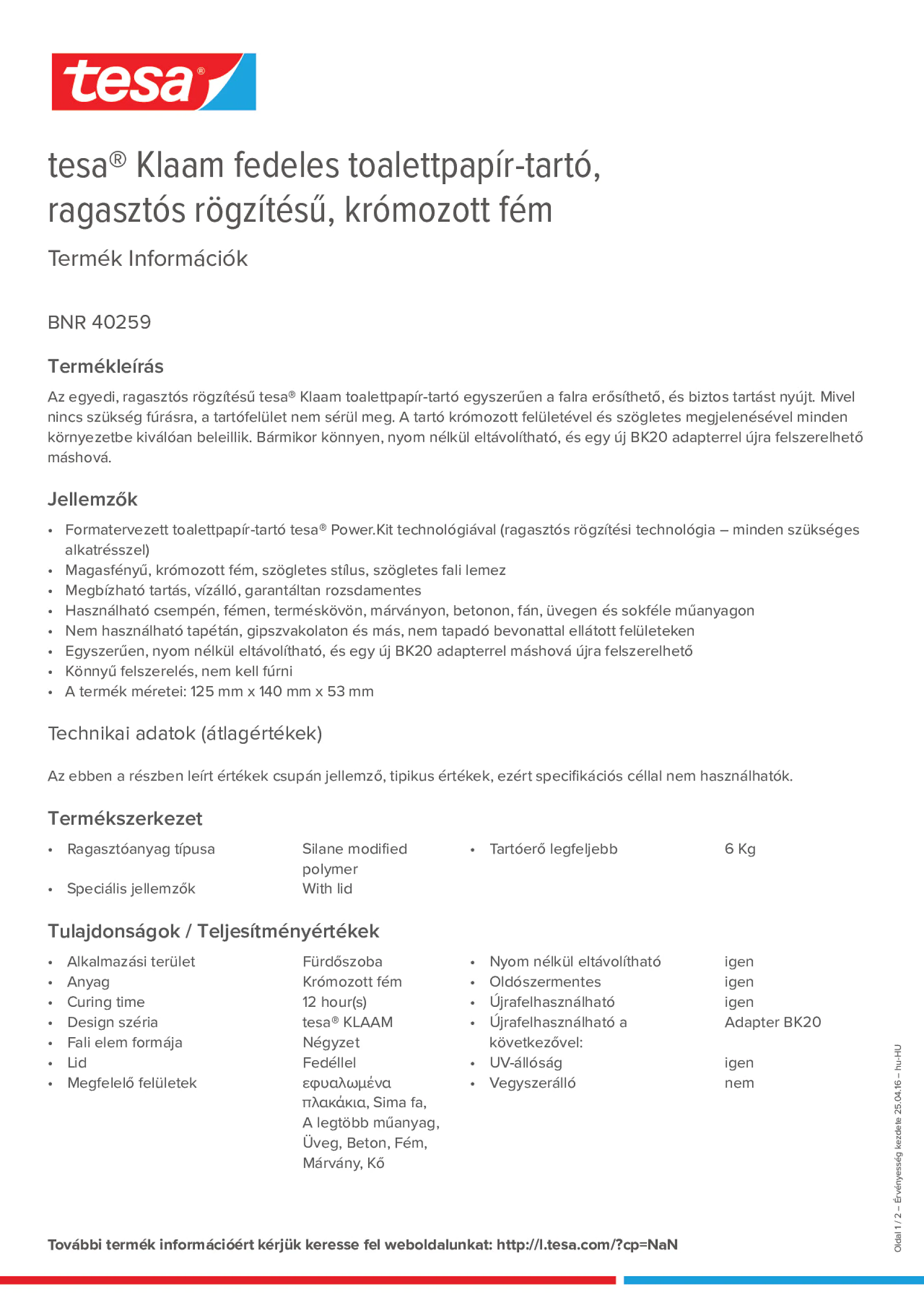 Product information_tesa® 40259_hu-HU