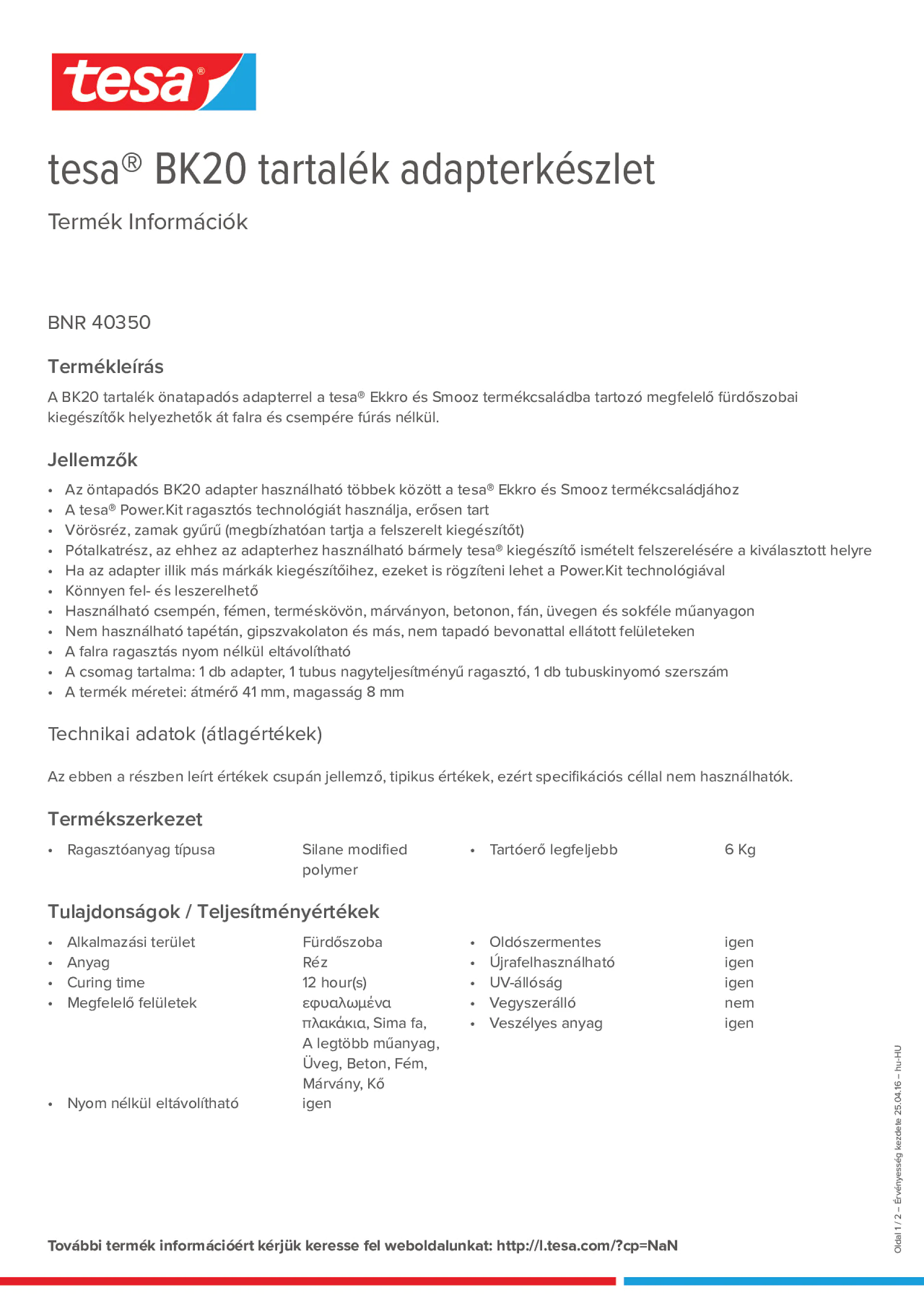 Product information_tesa® 40350_hu-HU
