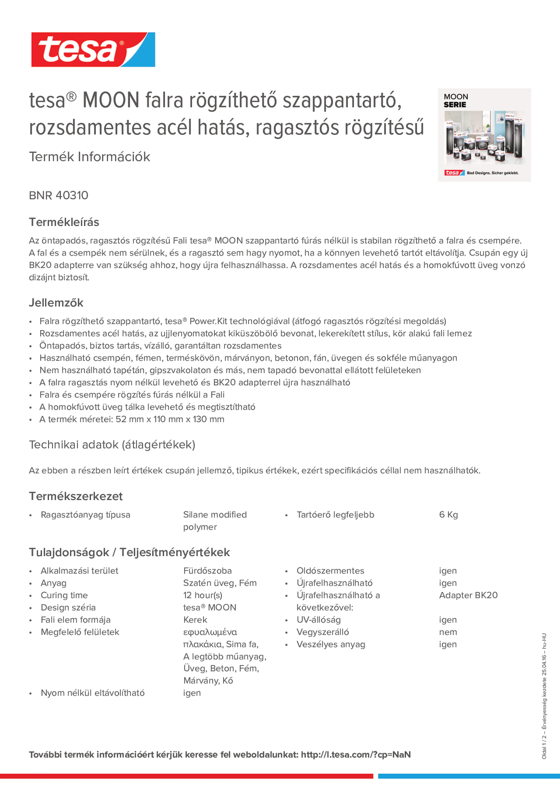 Product information_tesa® 40310_hu-HU