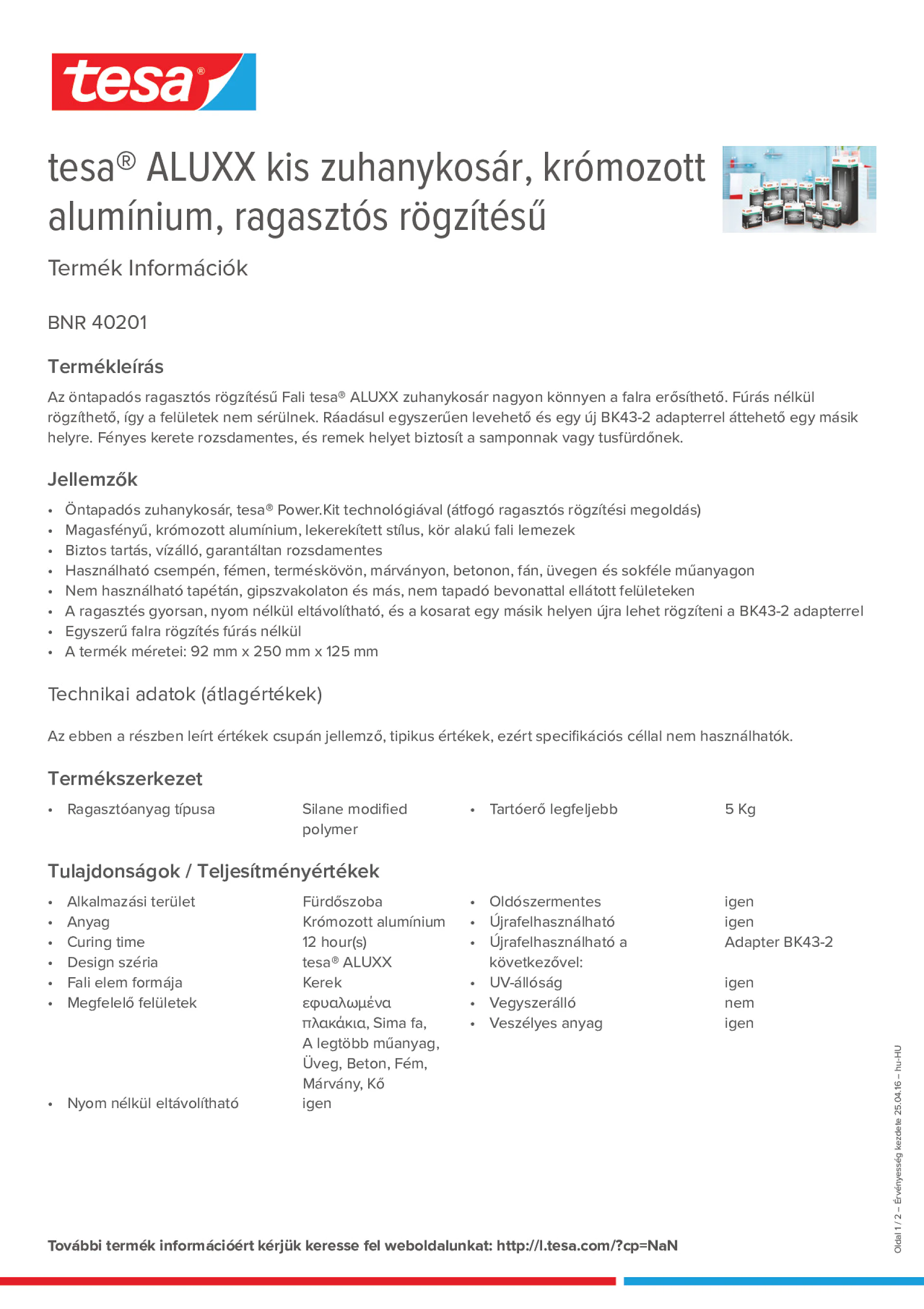 Product information_tesa® 40201_hu-HU
