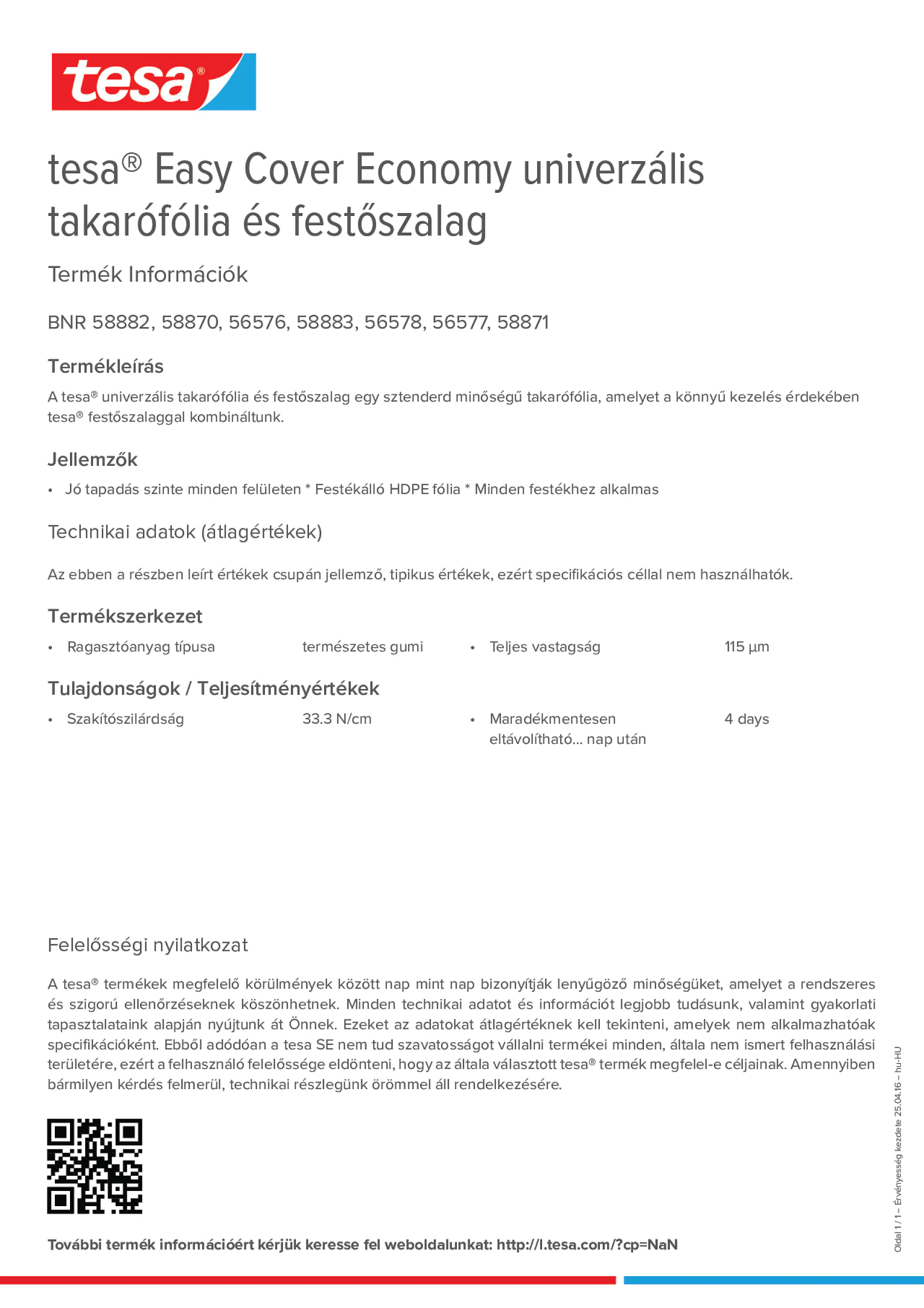 Product information_tesa® Easy Cover 58882_hu-HU