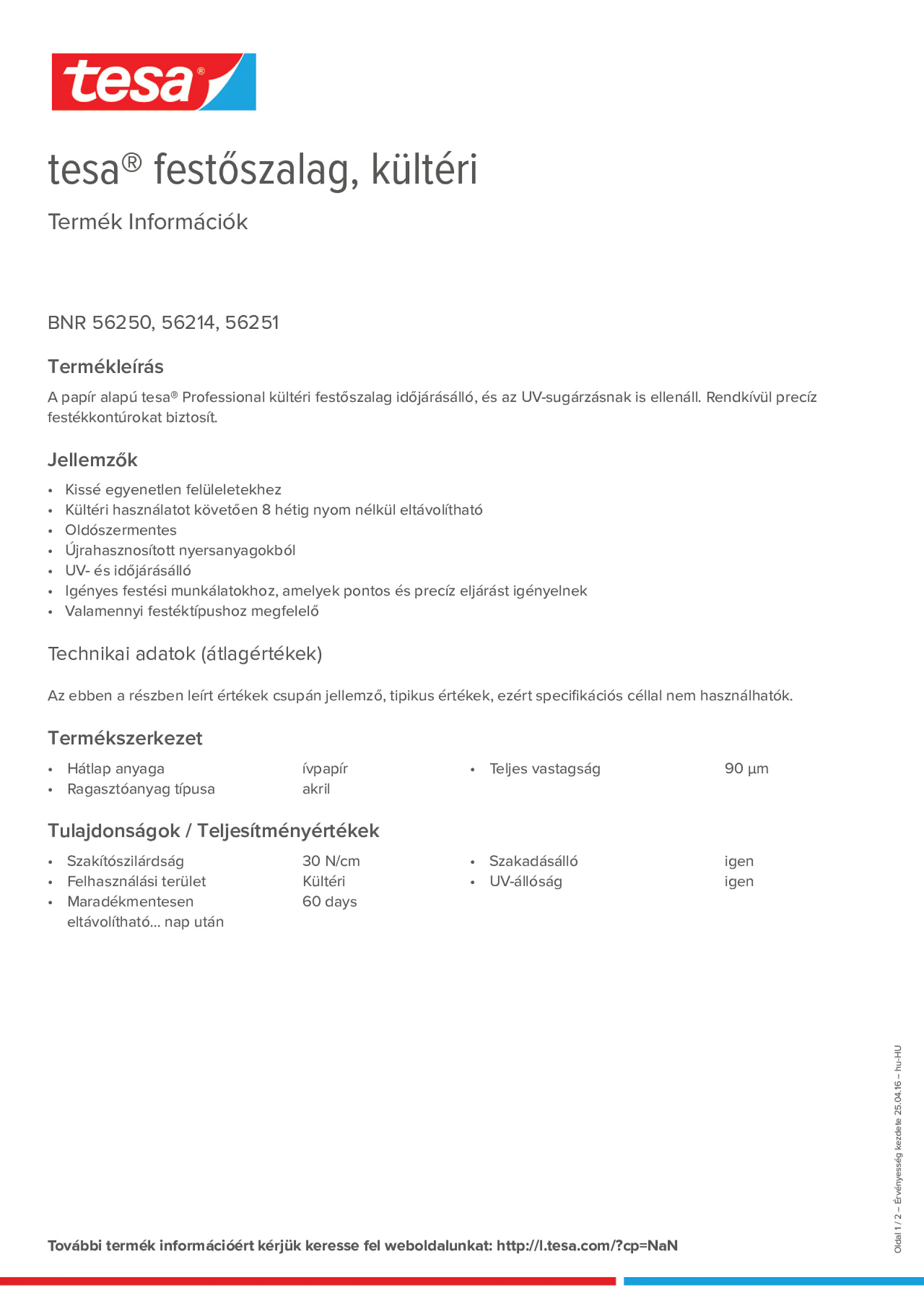 Product information_tesa® 56214_hu-HU