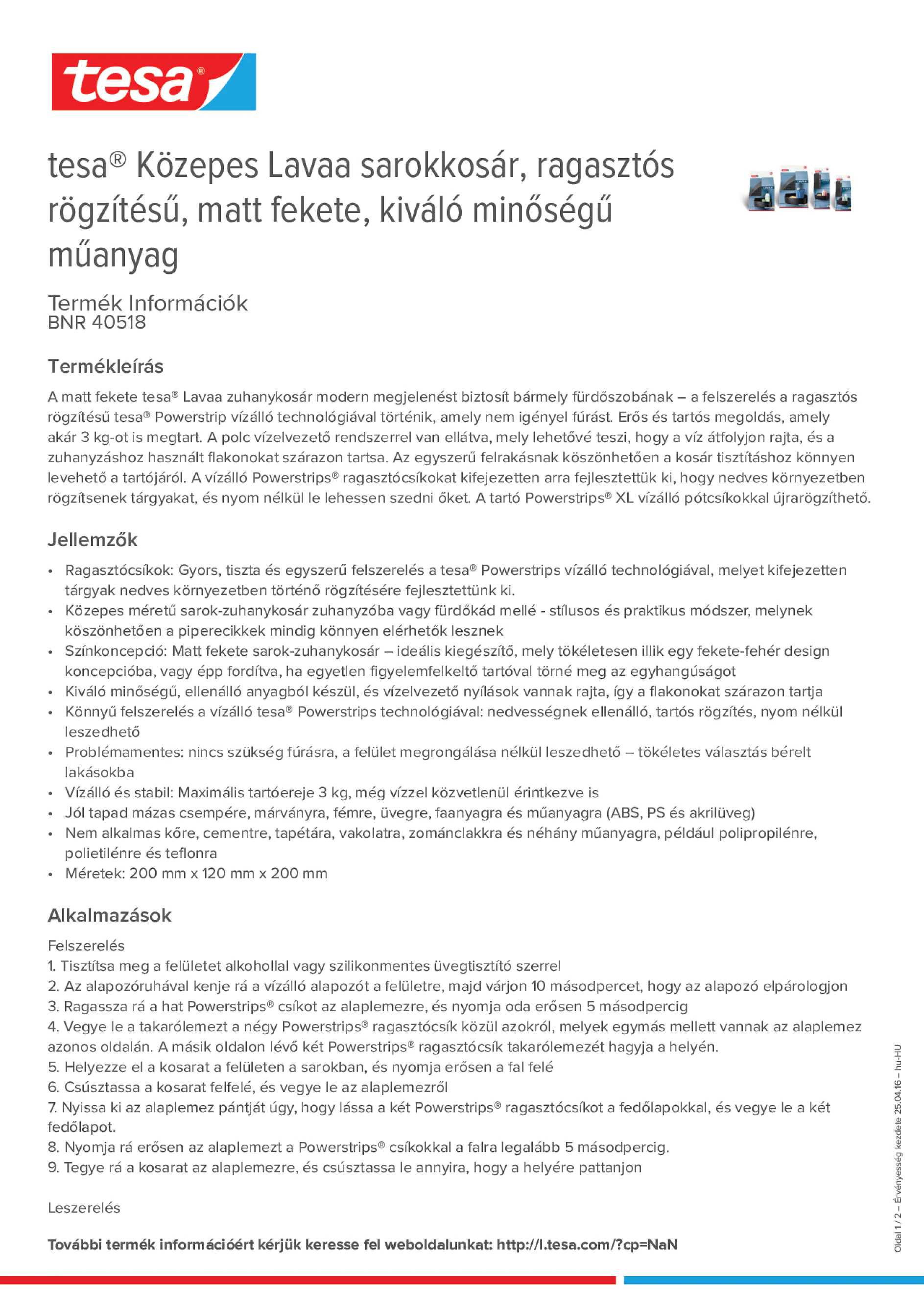 Product information_tesa® 40518_hu-HU