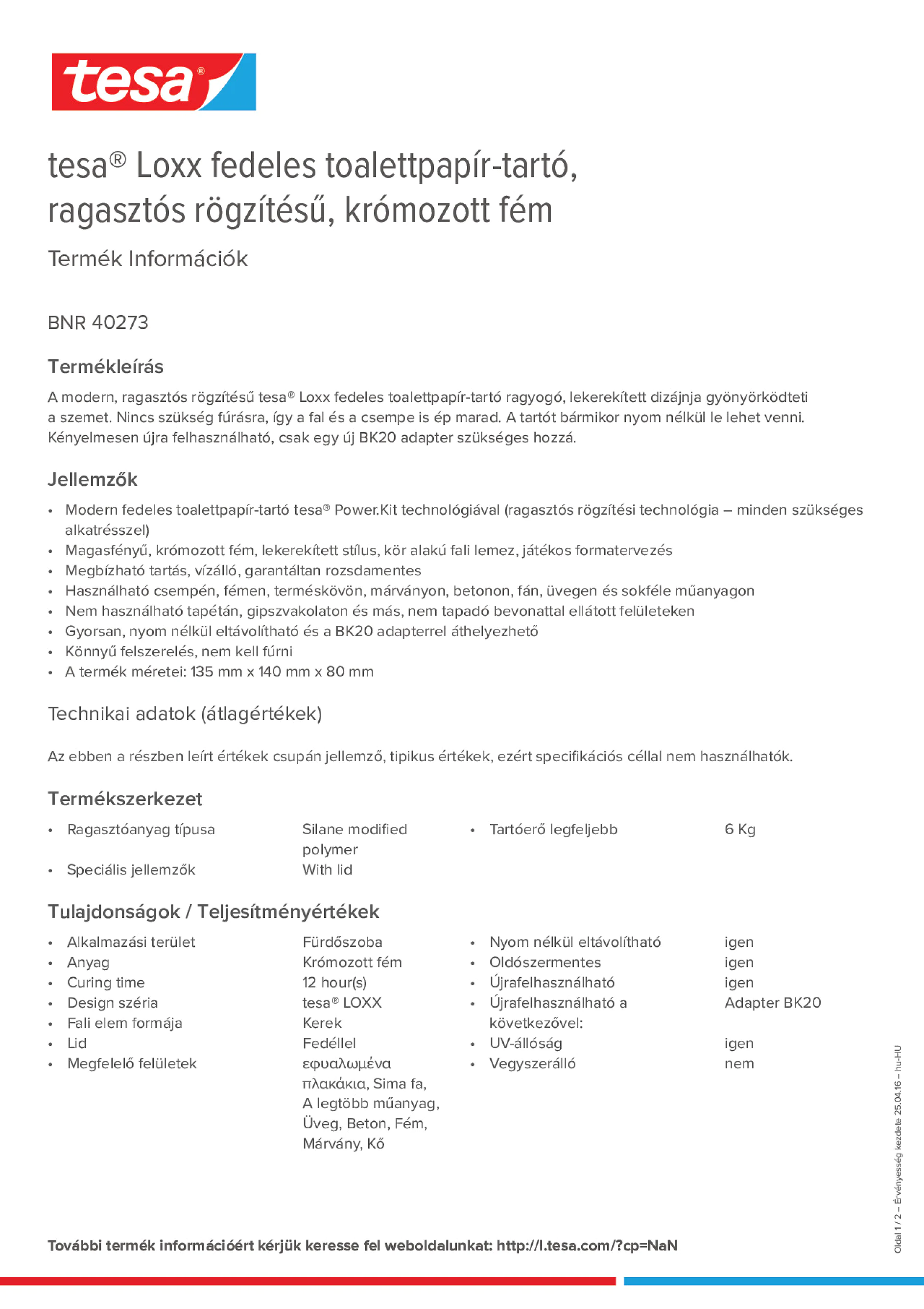 Product information_tesa® 40273_hu-HU