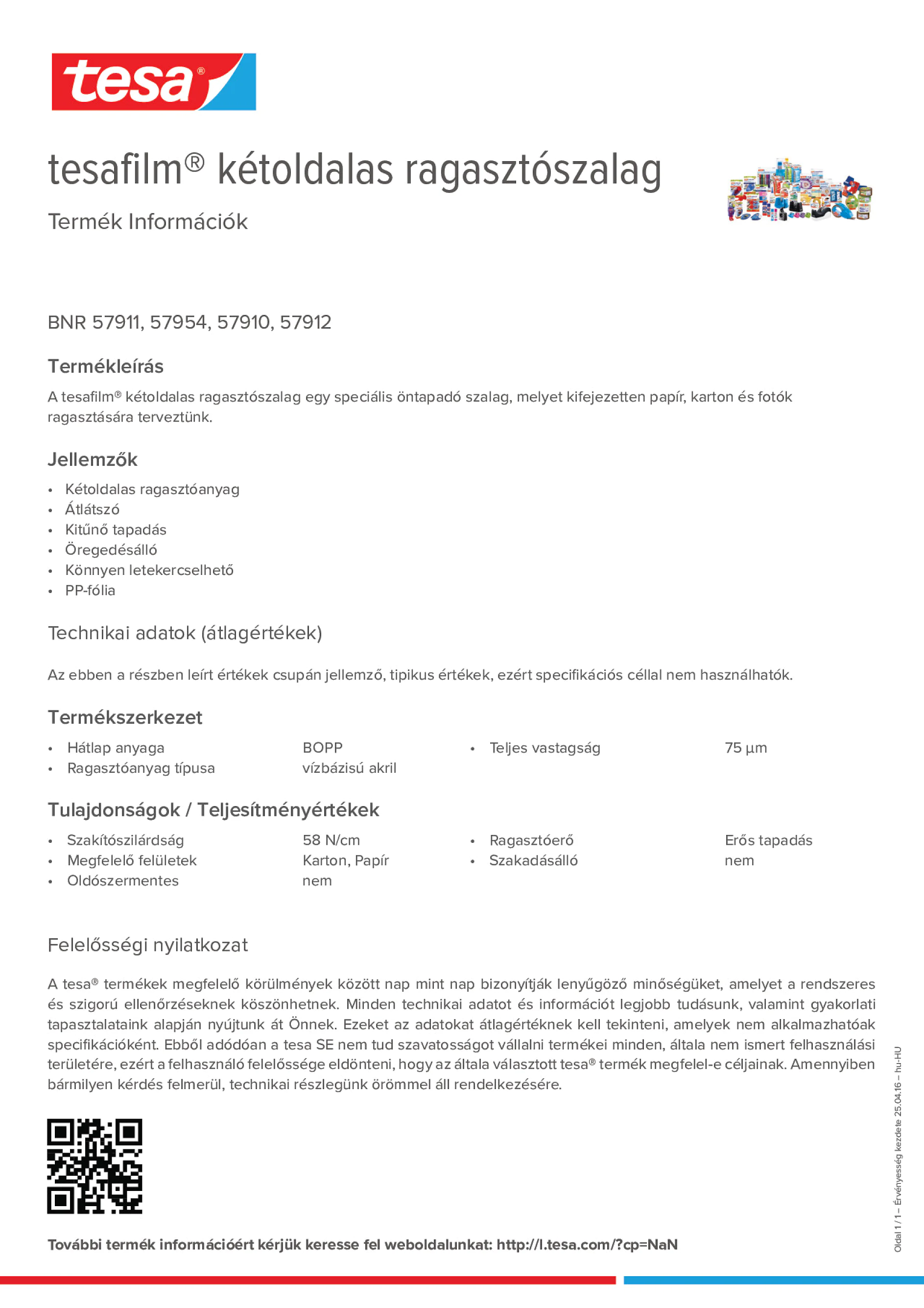Product information_tesafilm® 57910_hu-HU