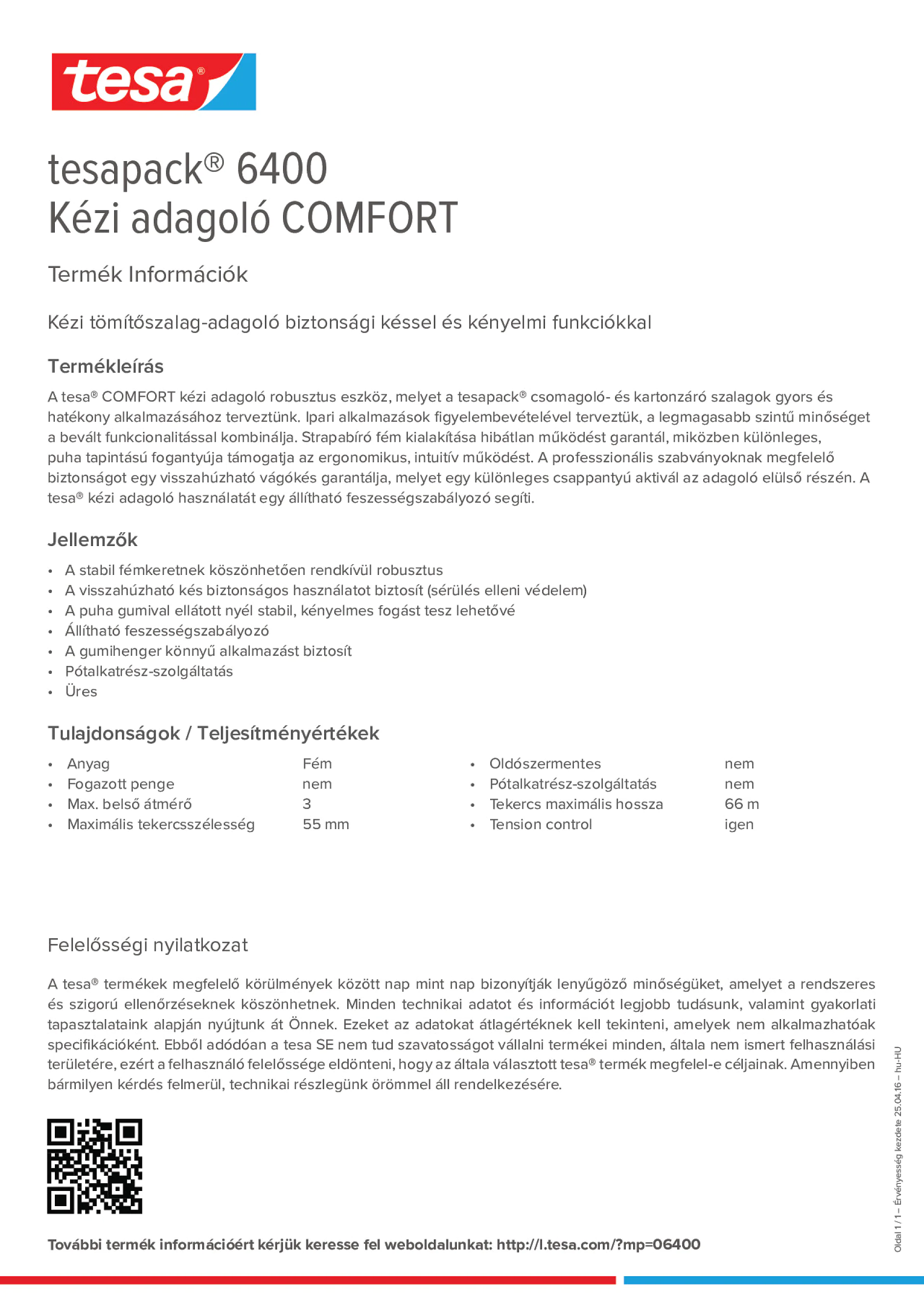 Product information_tesapack® 06400_hu-HU