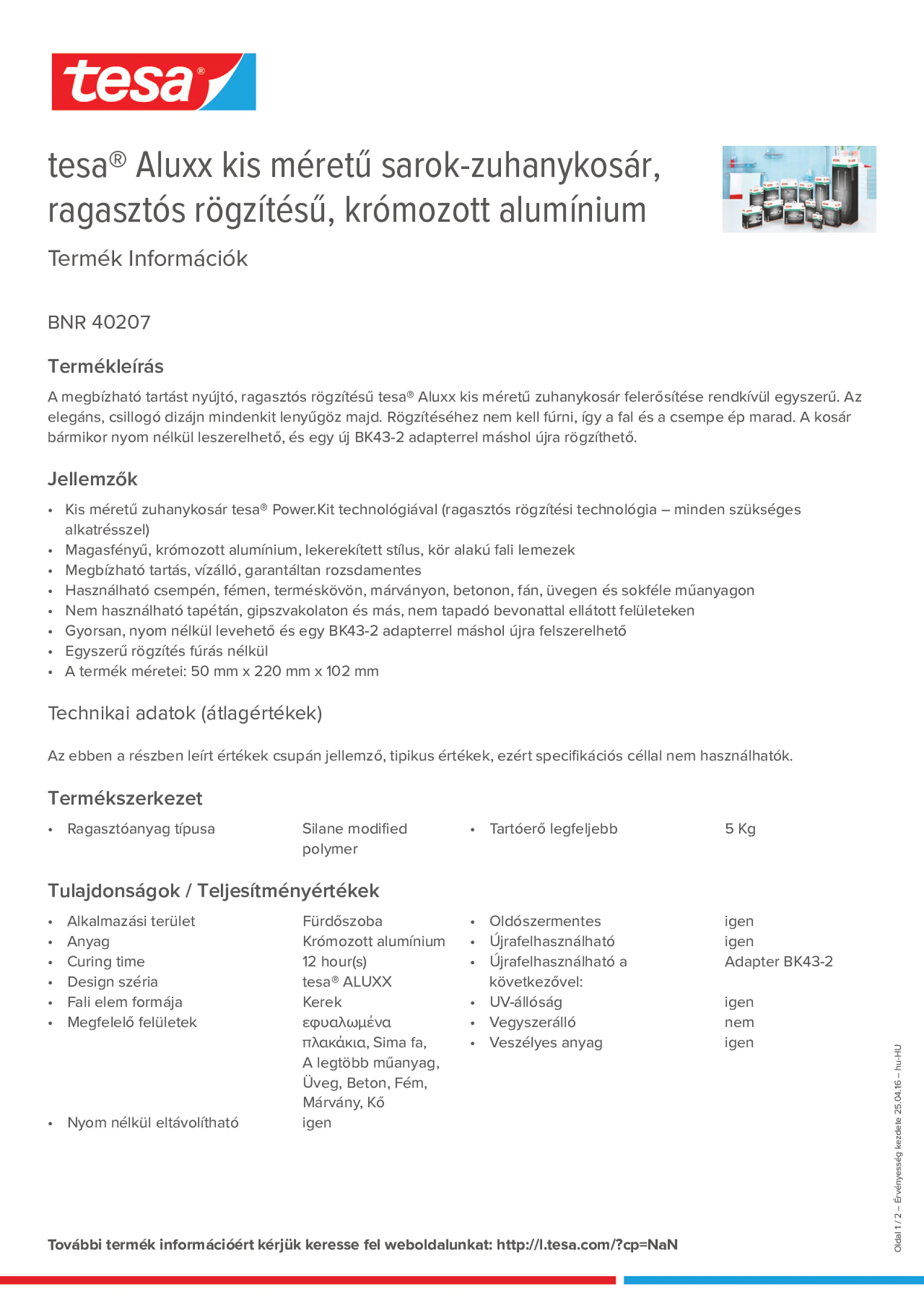 Product information_tesa® 40207_hu-HU