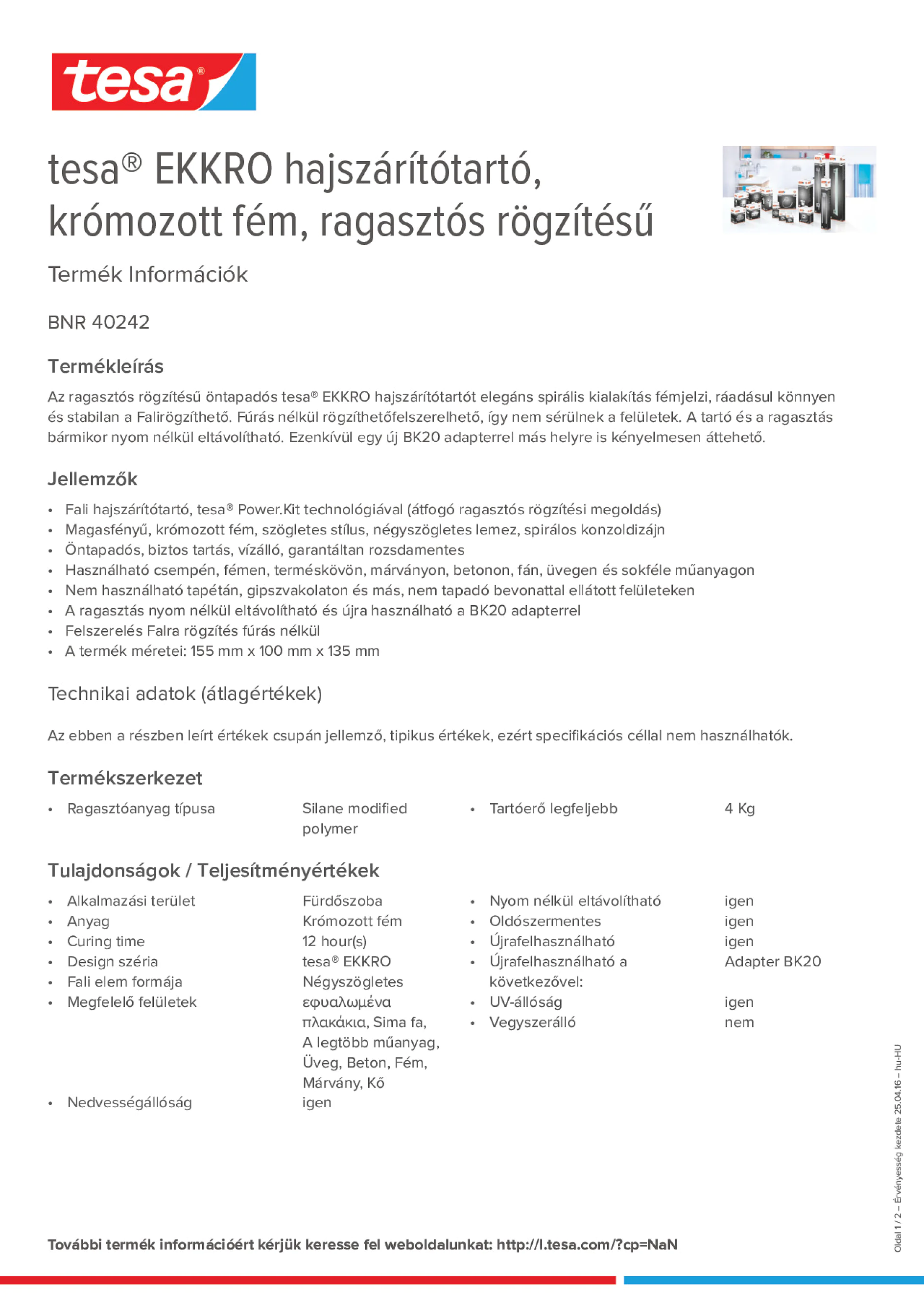 Product information_tesa® 40242_hu-HU