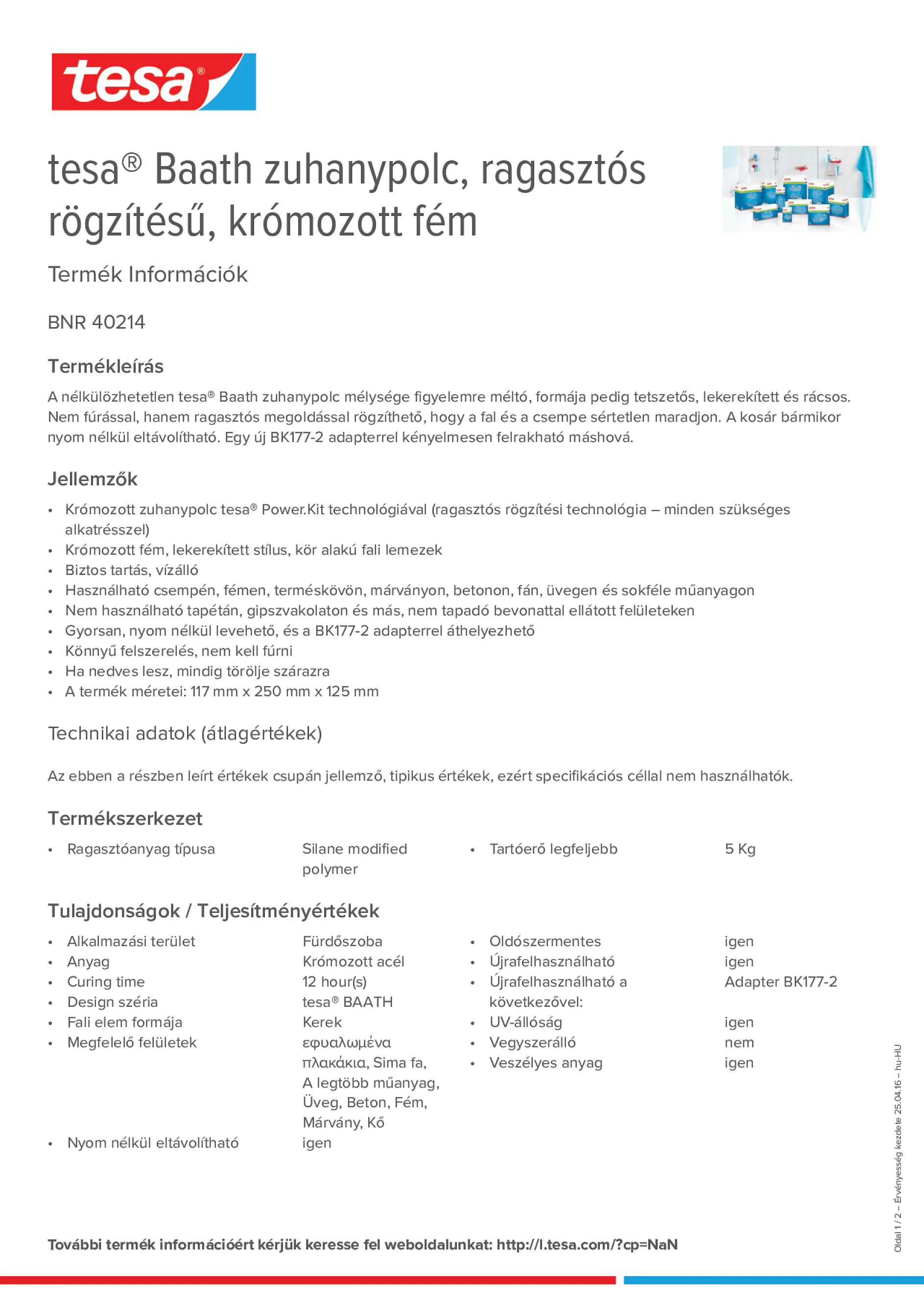Product information_tesa® 40214_hu-HU