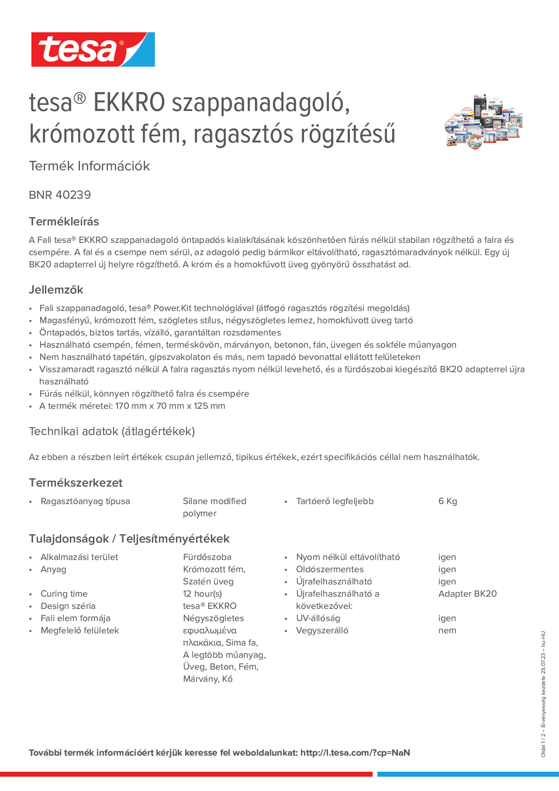 Product information_tesa® 40239_hu-HU
