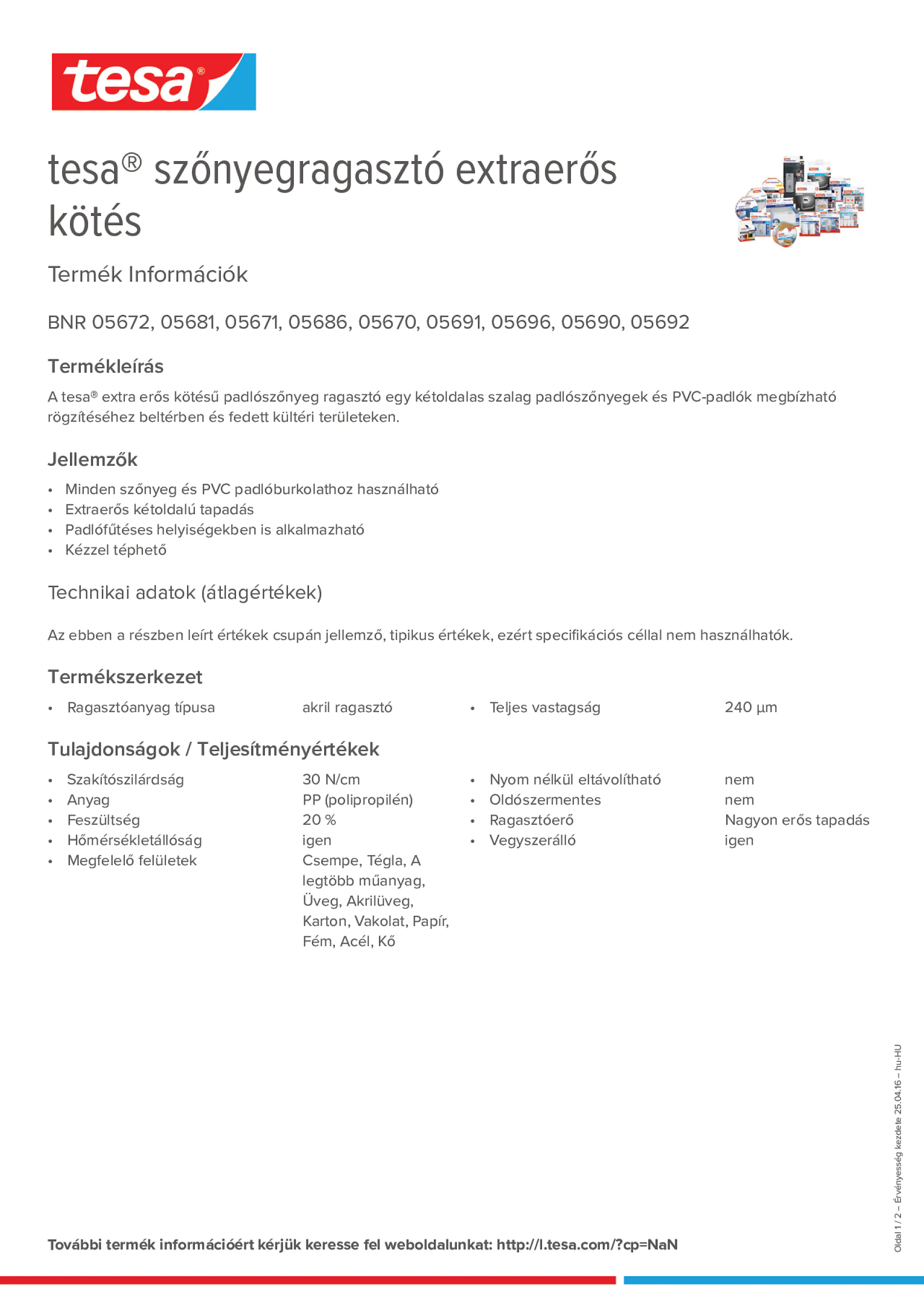 Product information_tesa® 5696_hu-HU